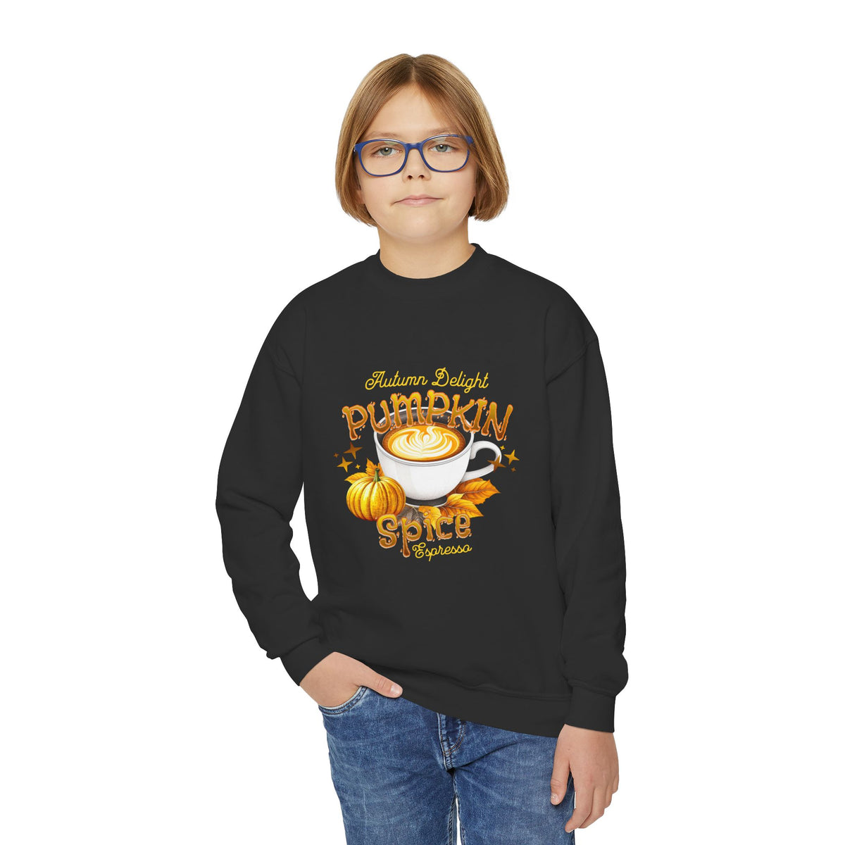 Pumpkin Spice Latte Youth Crewneck