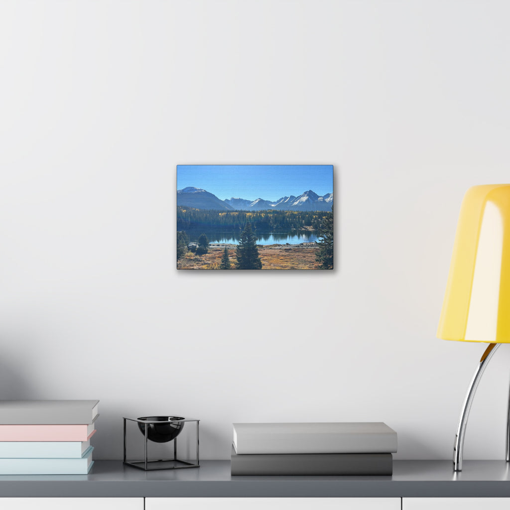 Mountain Lake Landscape Canvas