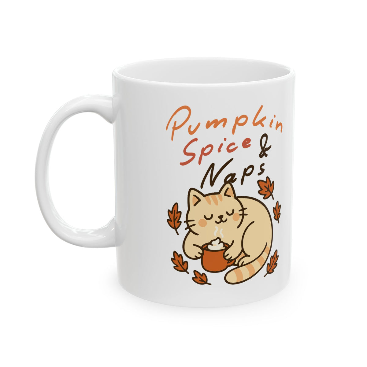Pumpkin Spice Ceramic Mug (11oz, 15oz)