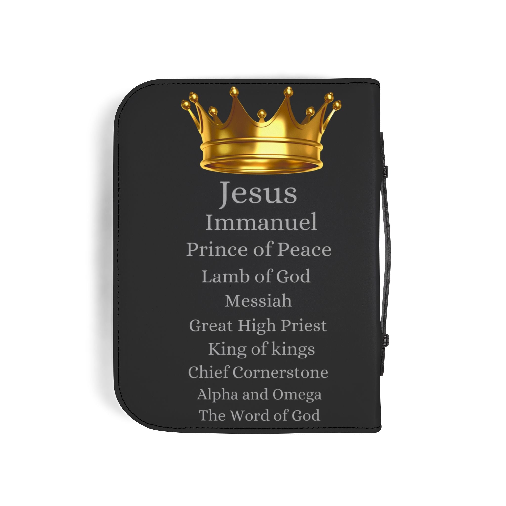 Gold Cross & Crown Bible Cover