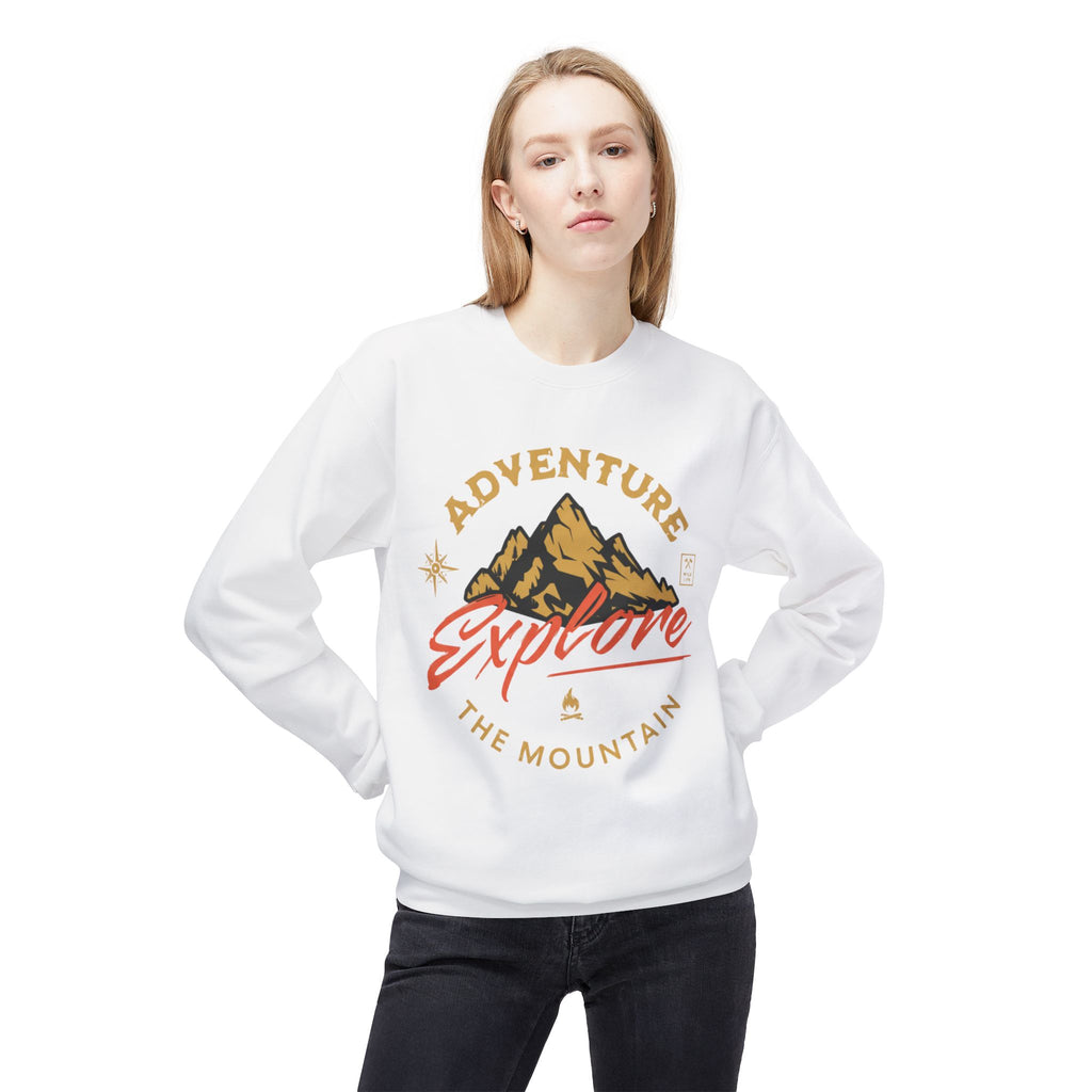 Adventure Explore Mountain Crewneck