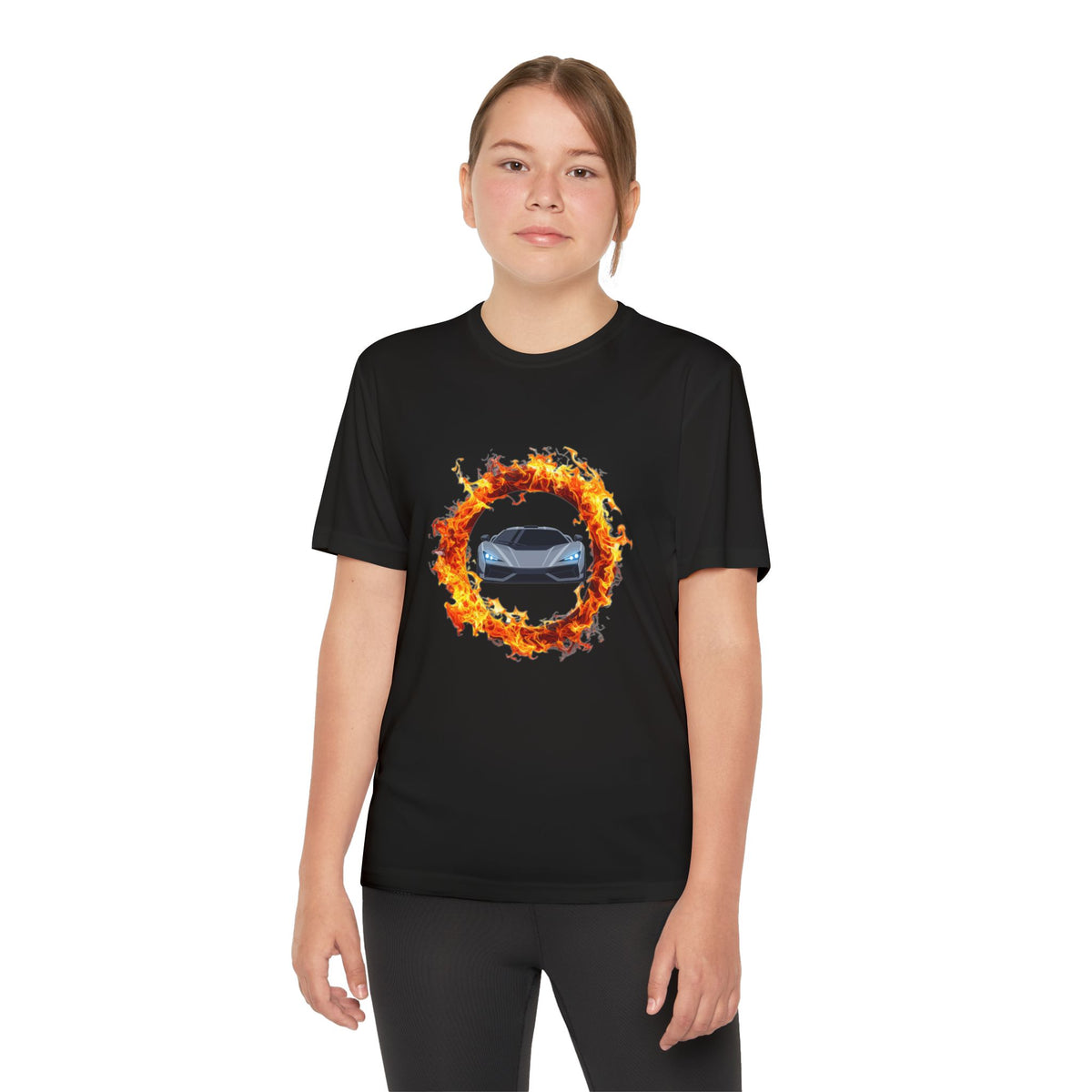 Car in a Ring of Fire Youth T-Shirt