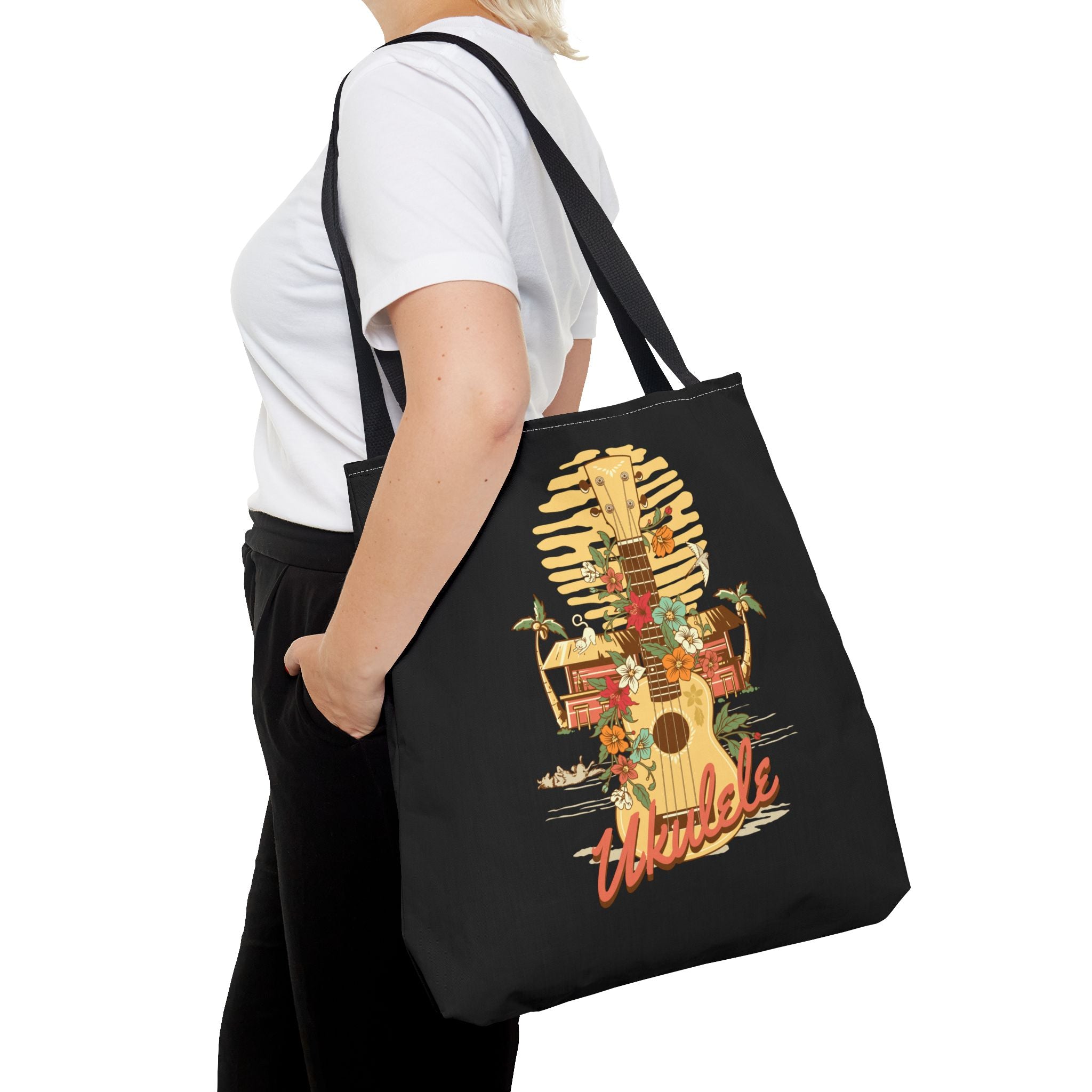 Ukulele Retro Tote Bag