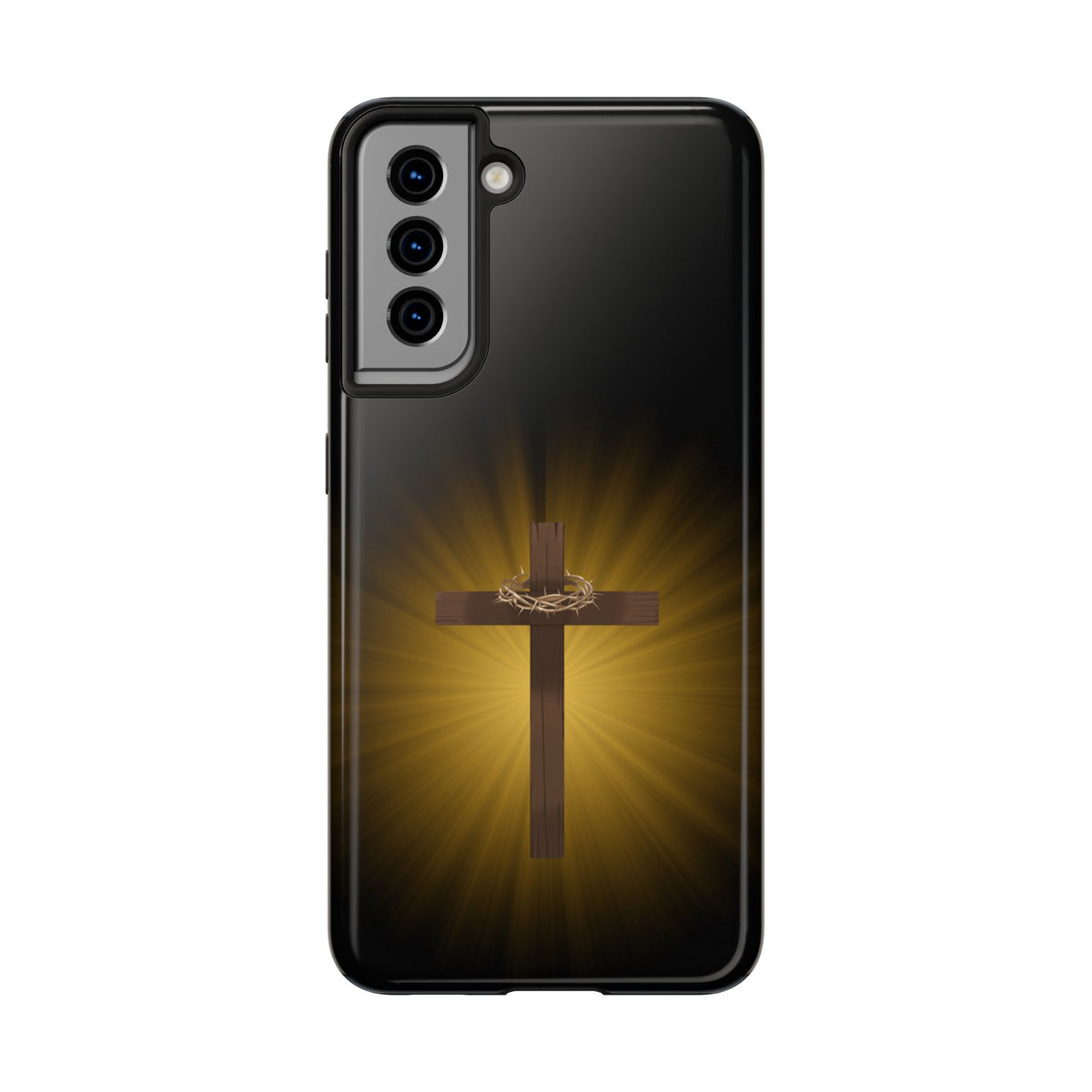 Cross and Crown of Thorns Phone Case