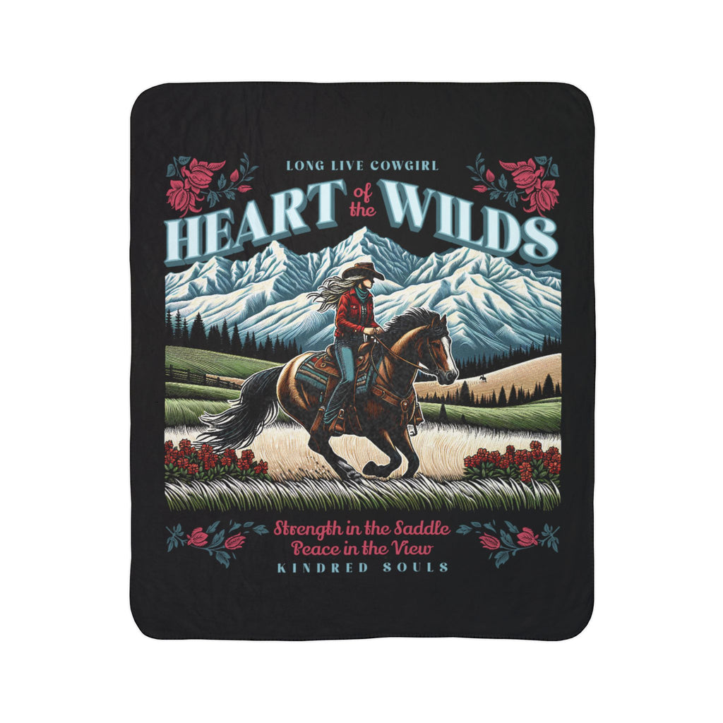 Heart of the Wilds Fleece Sherpa Blanket