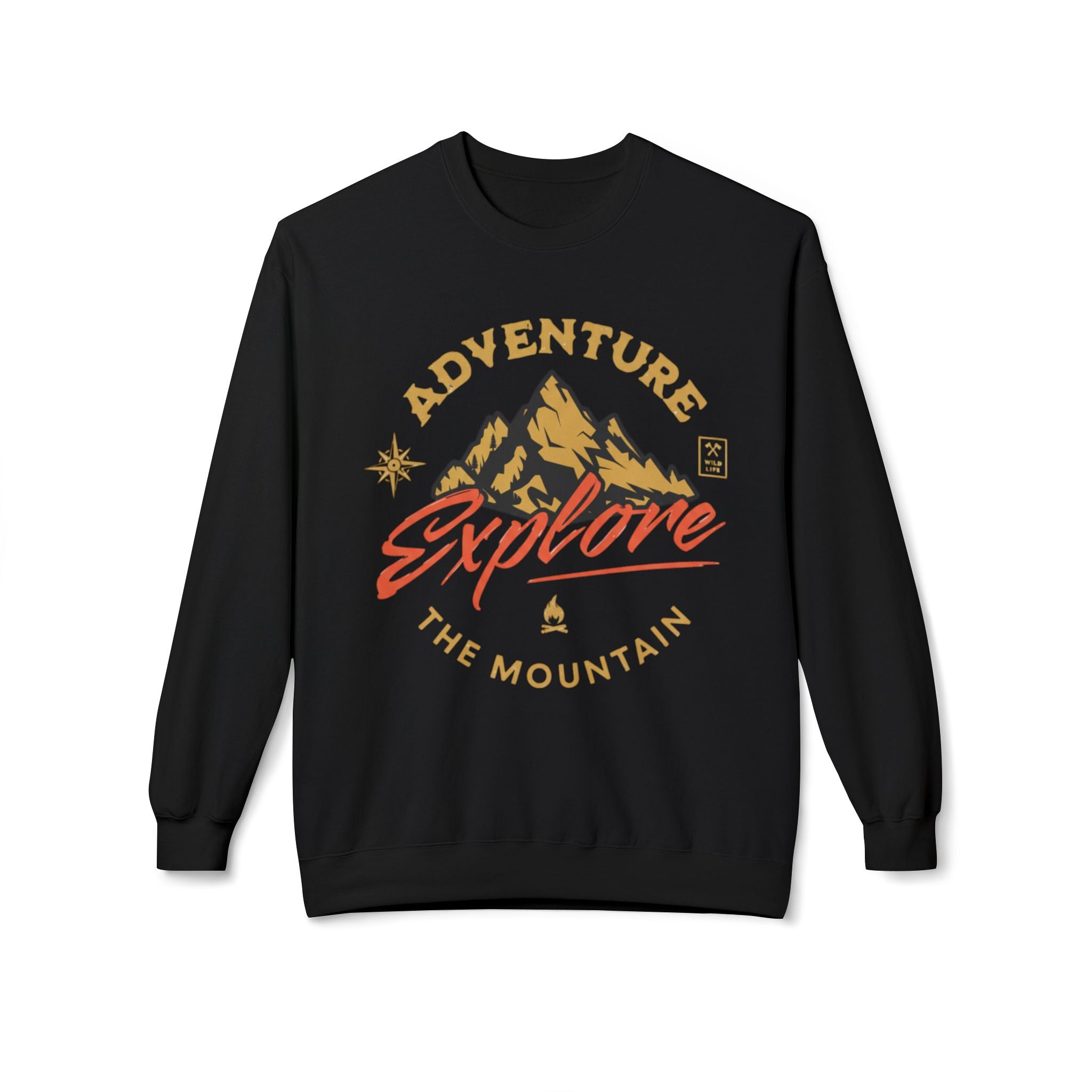 Adventure Explore Mountain Crewneck