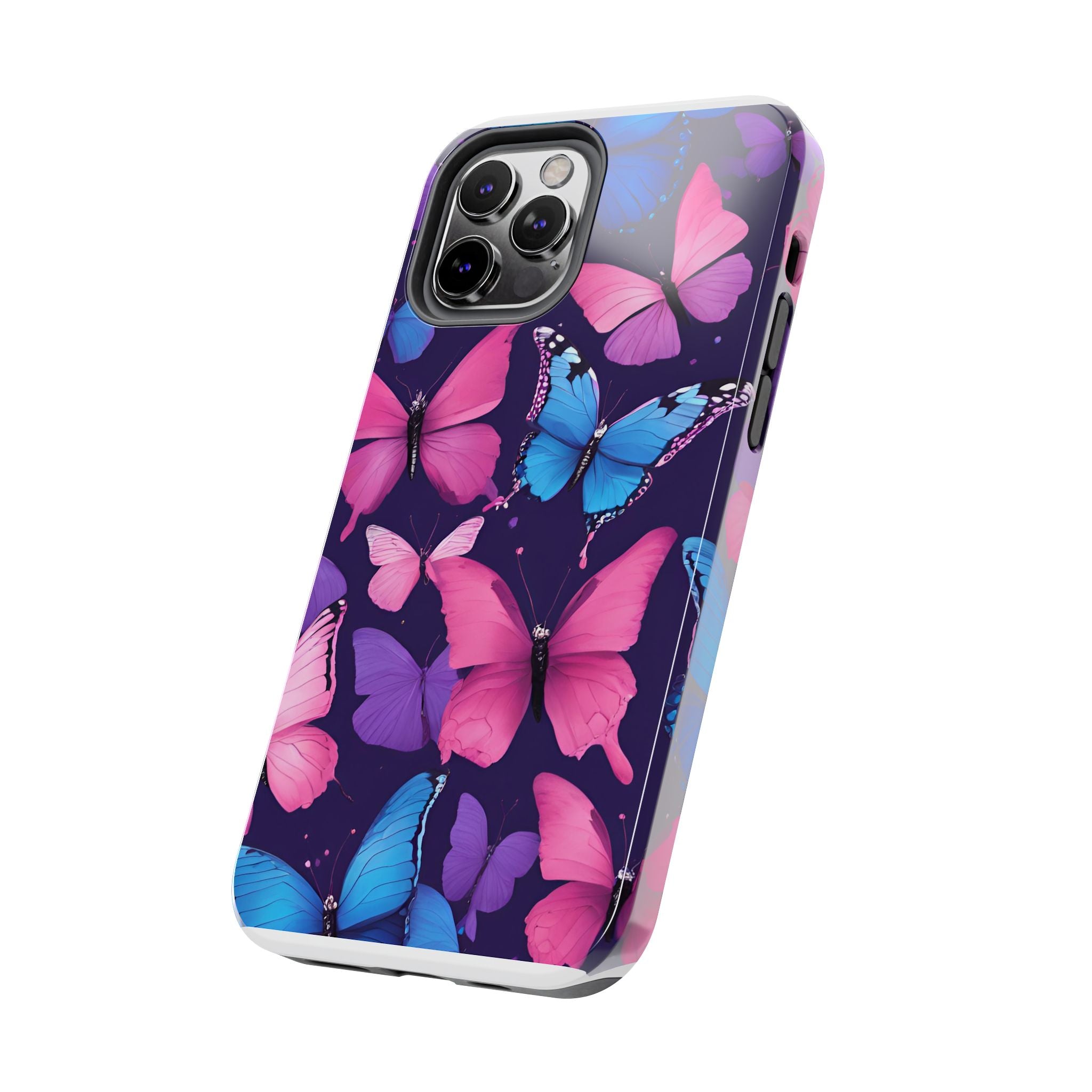 Butterfly Phone Case (Pink,Purple and Blue)