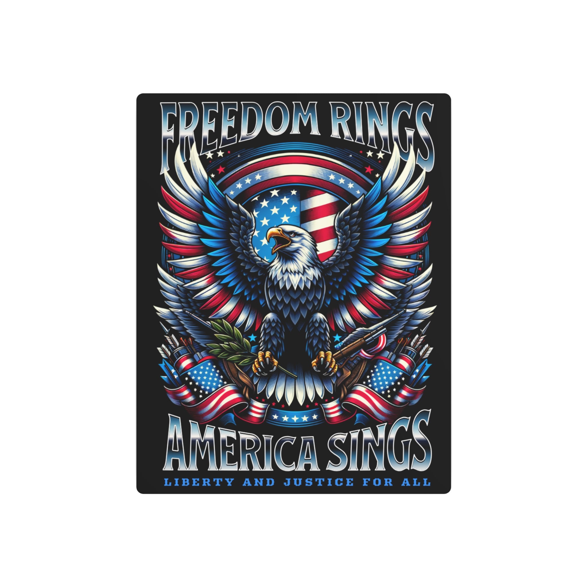 'Freedom Rings, America Sings' Eagle Wall Art