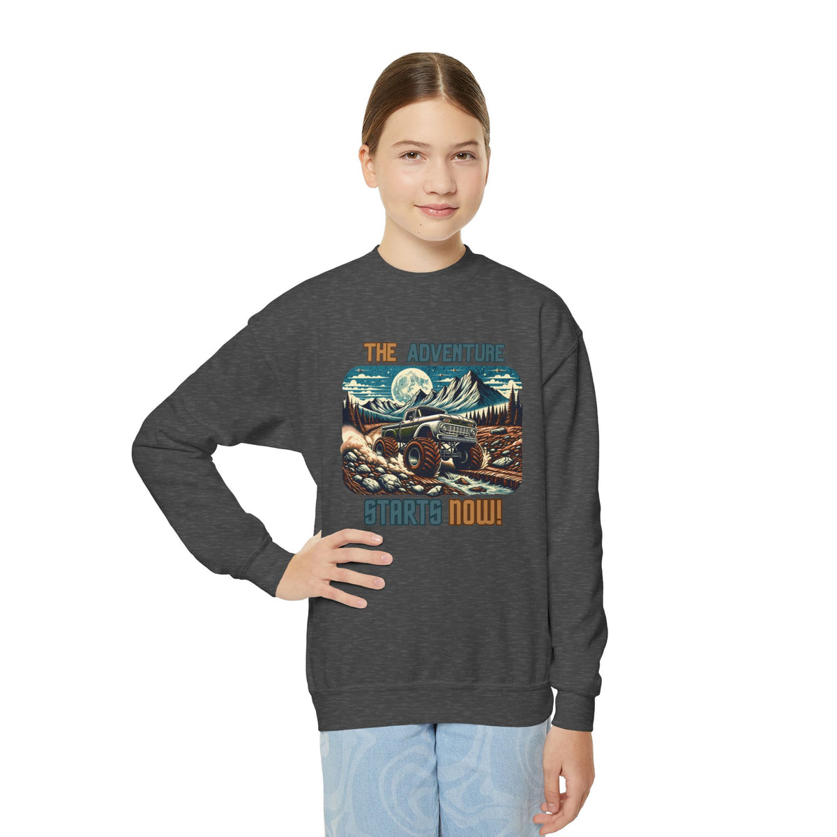 “The Adventure Starts Now” Youth Hoodie
