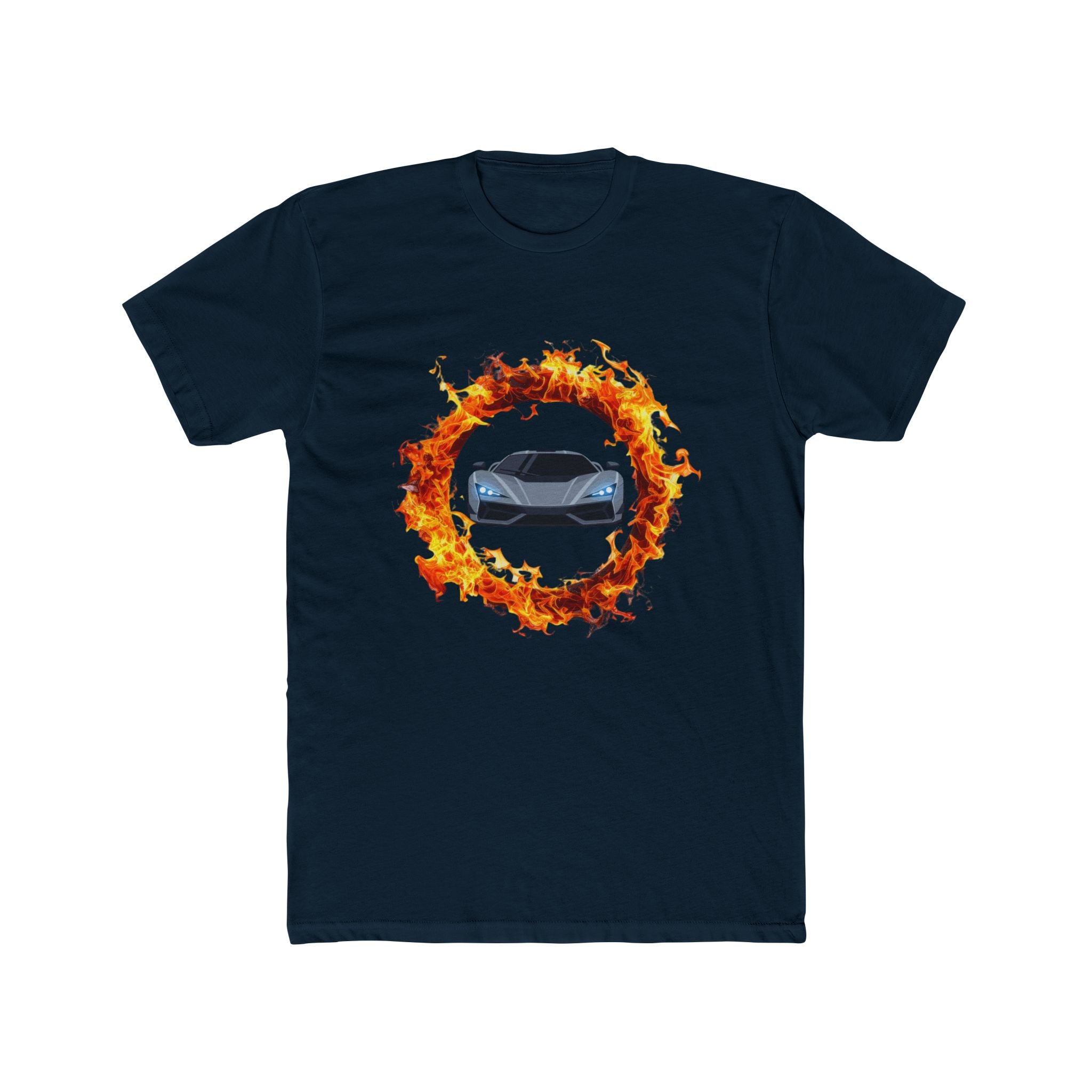 Car in Flaming Ring T-Shirt