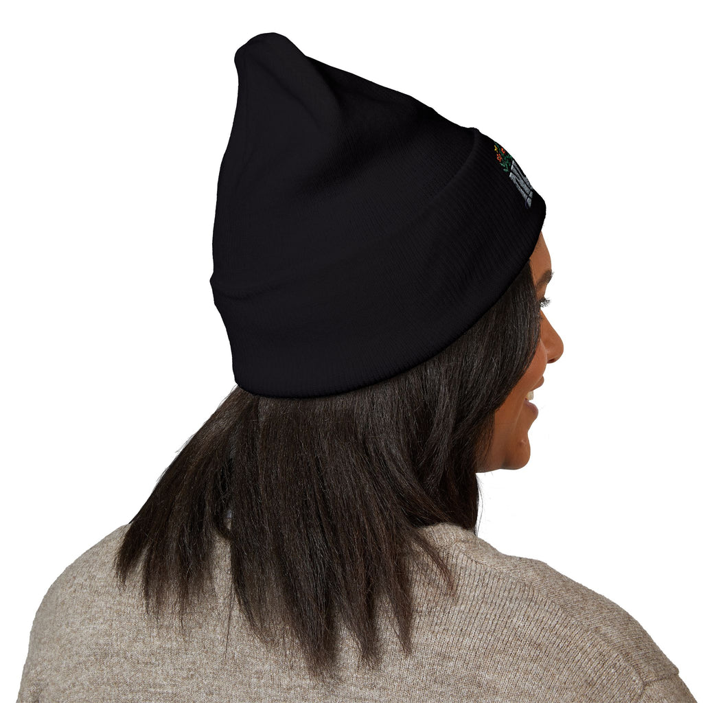 Nurse Floral Embroidered Beanie