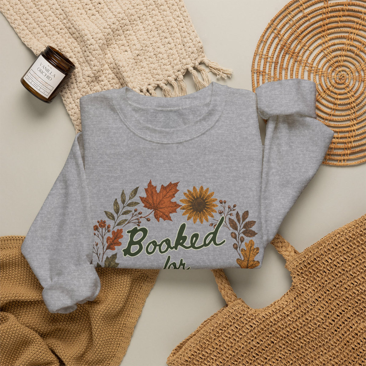 "Booked for Autumn" Crewneck