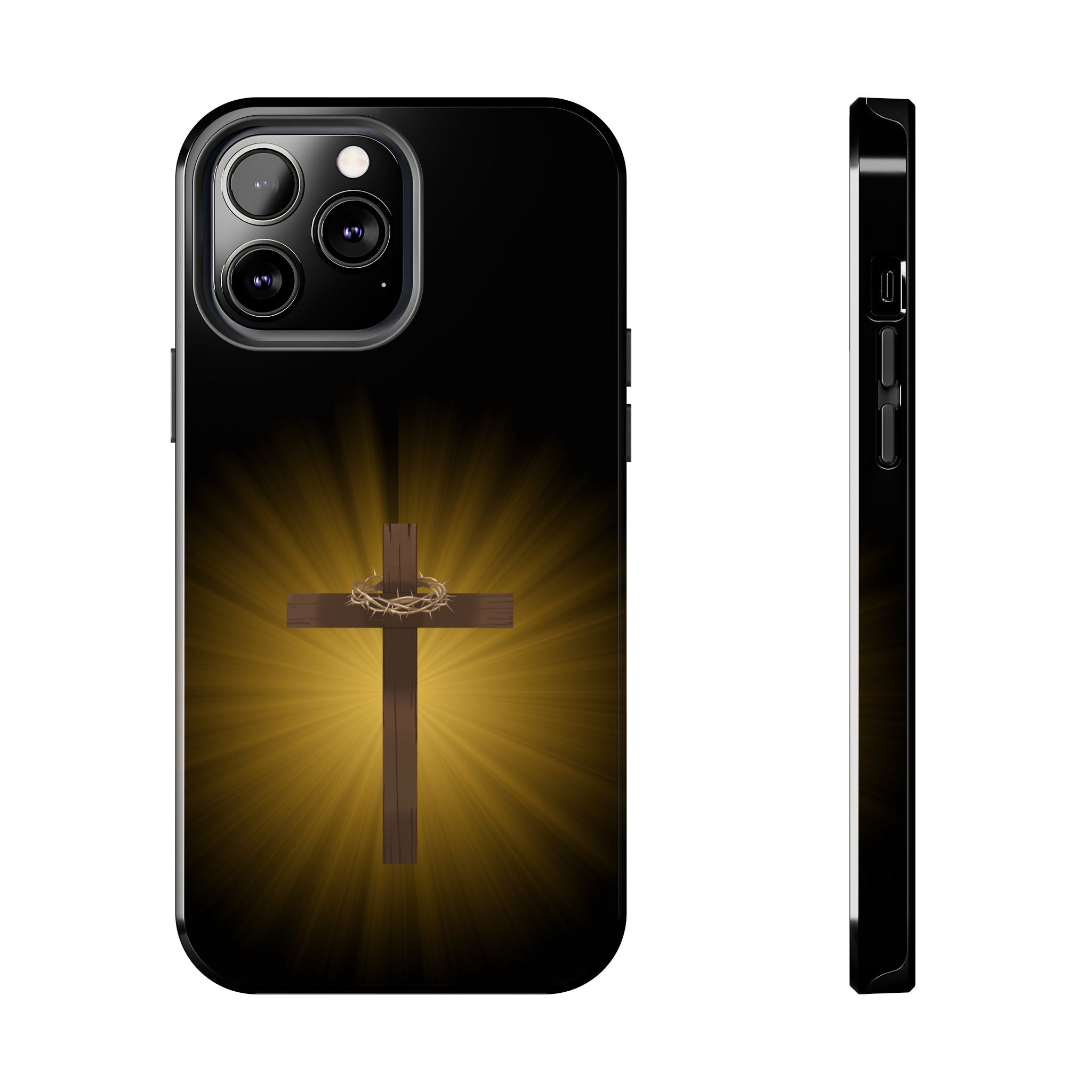 Cross and Crown of Thorns Phone Case