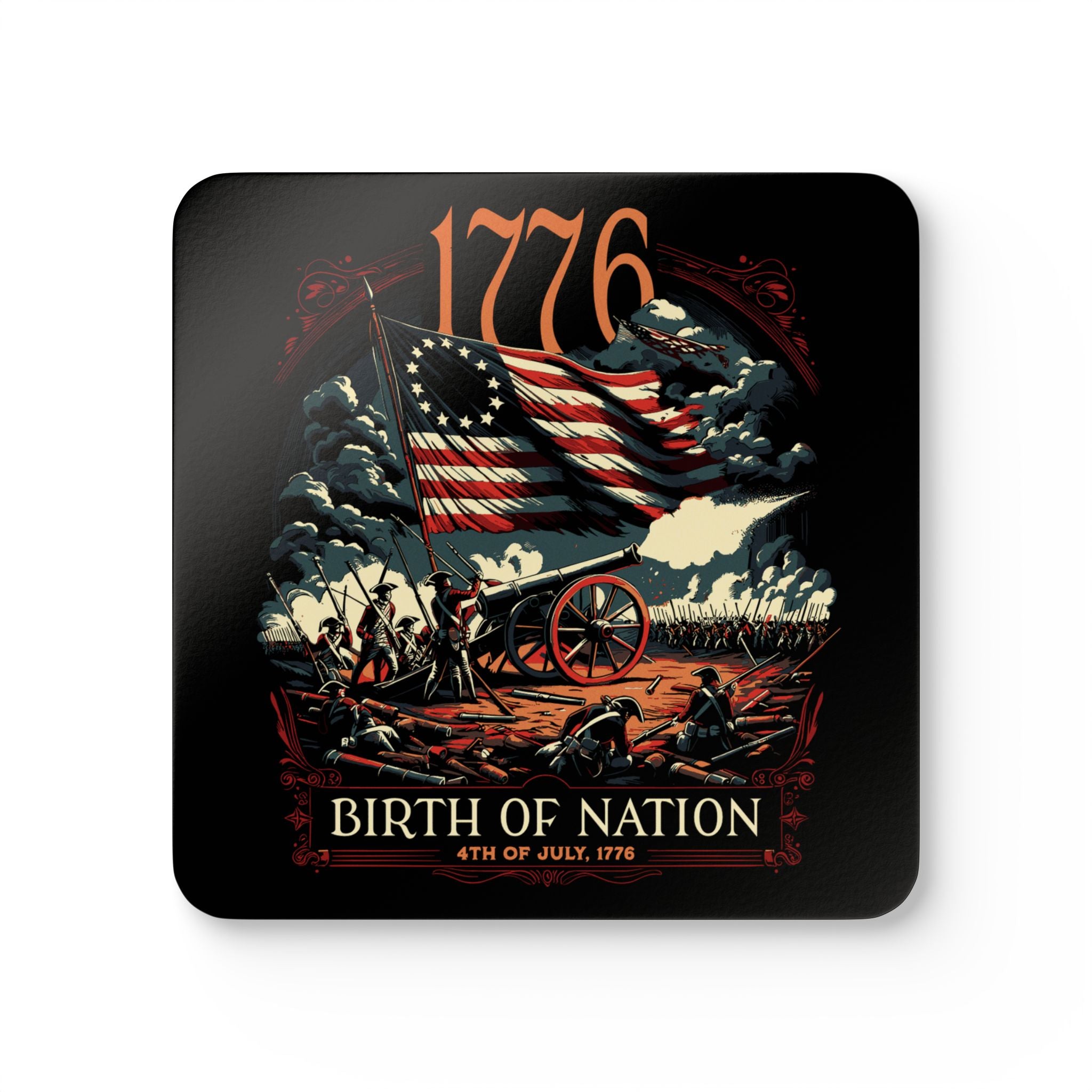 The 1776 'Birth of a Nation' Cork Coaster Set