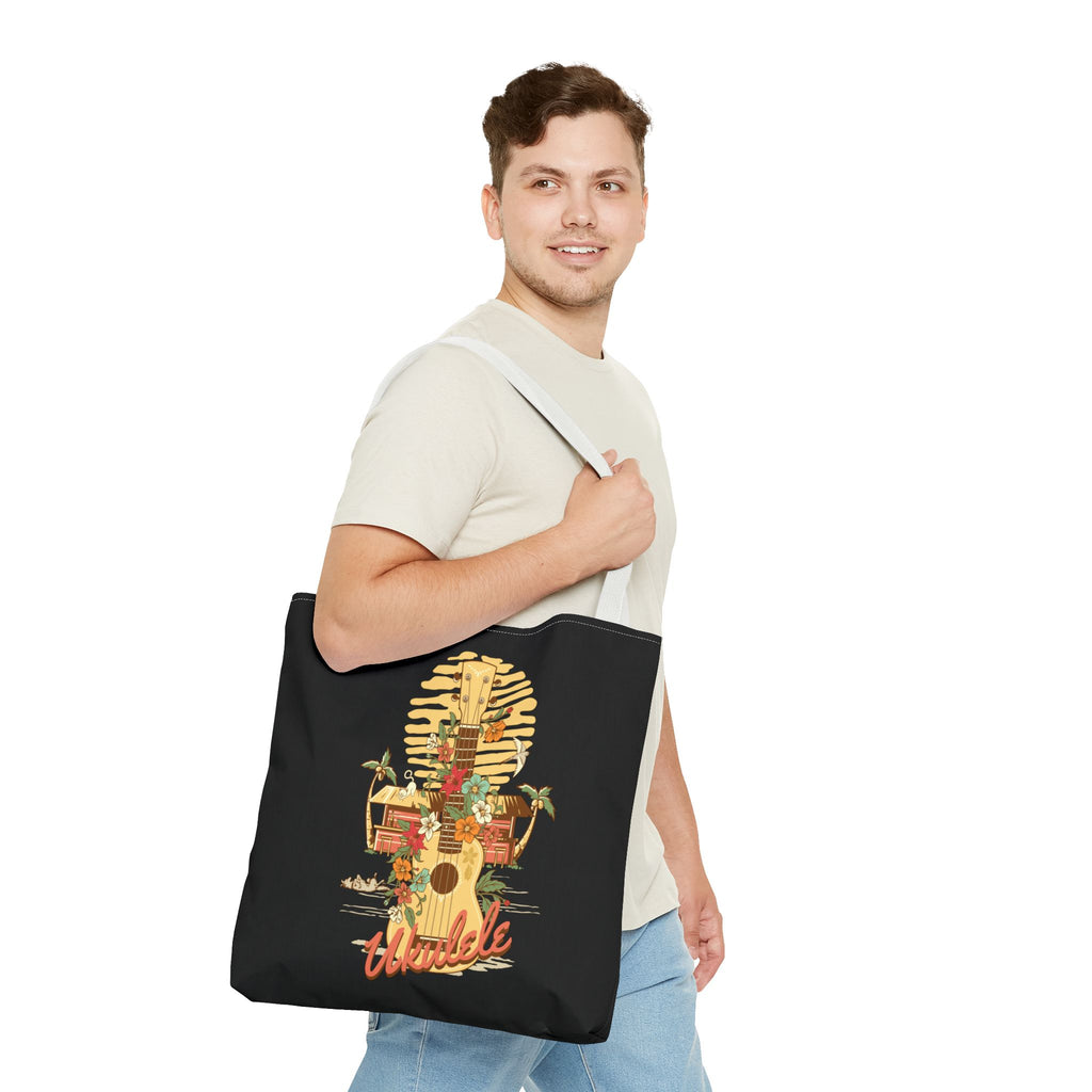 Ukulele Retro Tote Bag