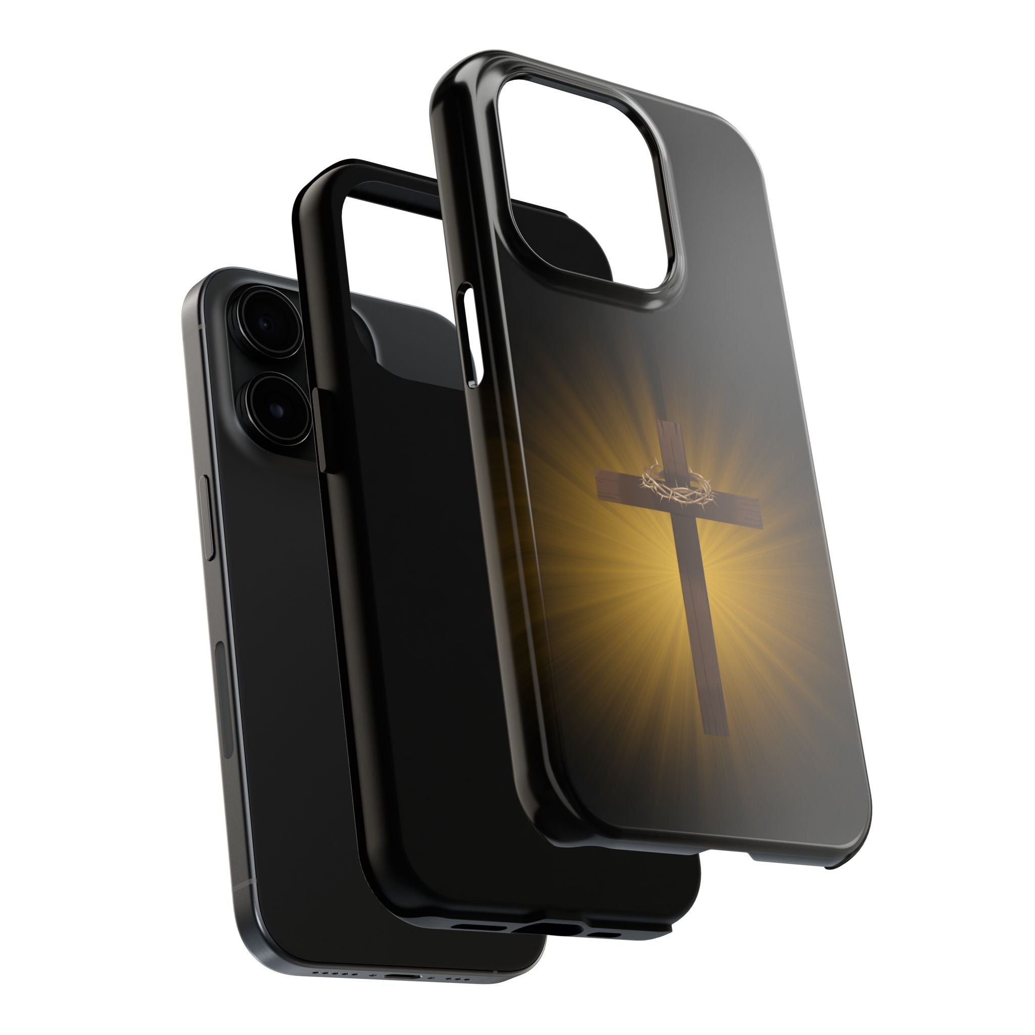 Cross and Crown of Thorns Phone Case
