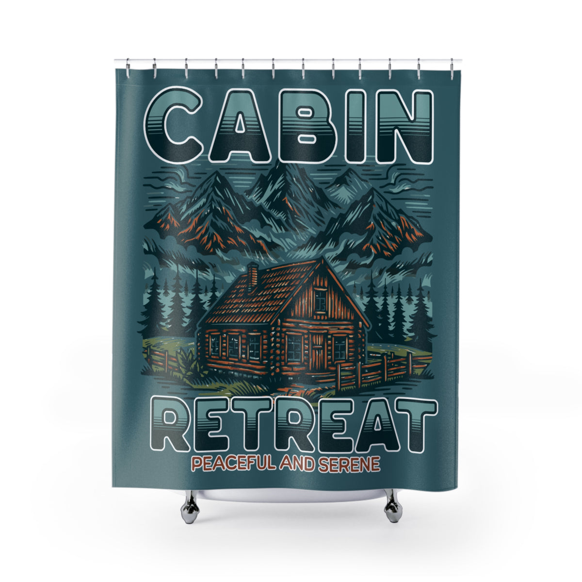 Cabin Retreat Shower Curtain