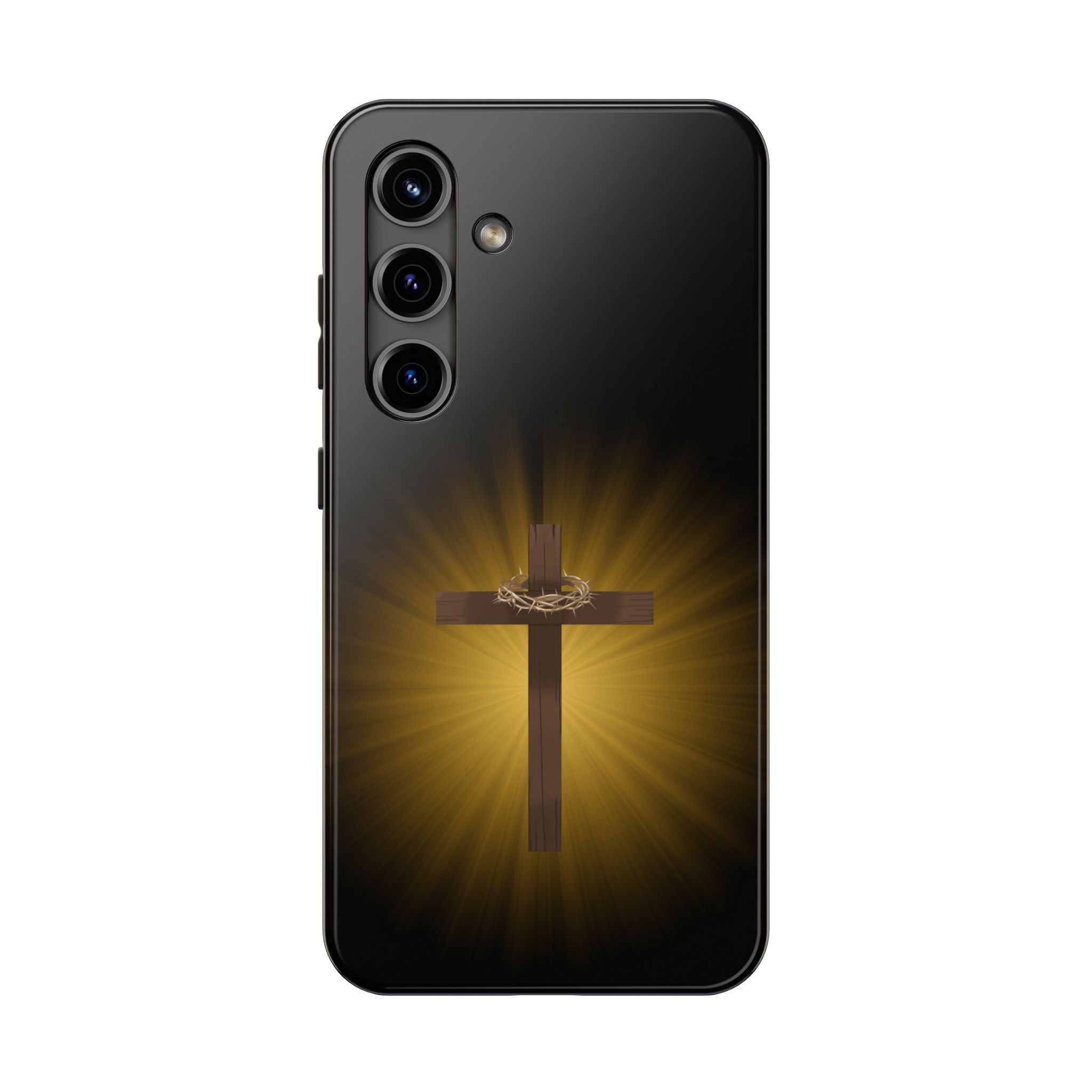 Cross and Crown of Thorns Phone Case