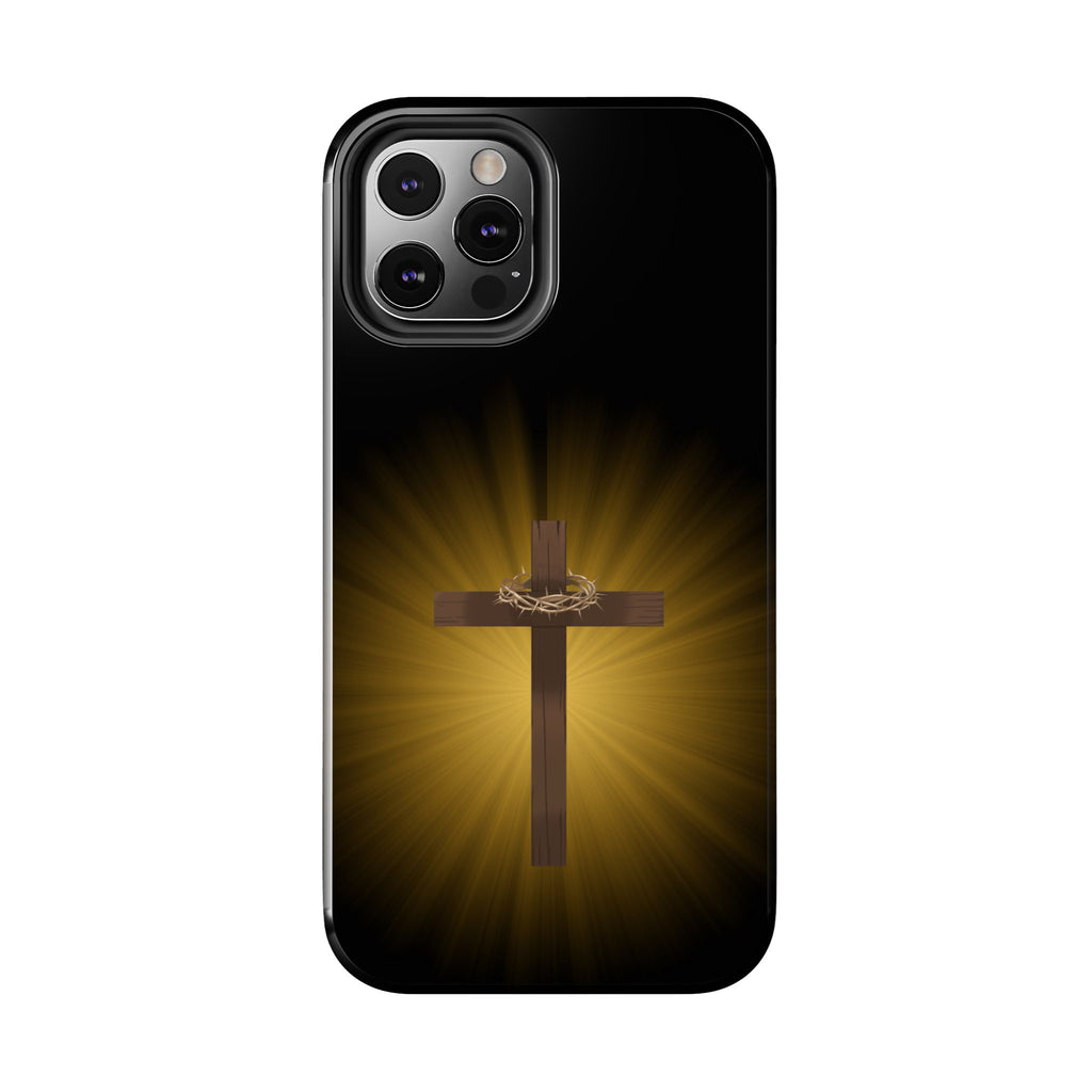 Cross and Crown of Thorns Phone Case