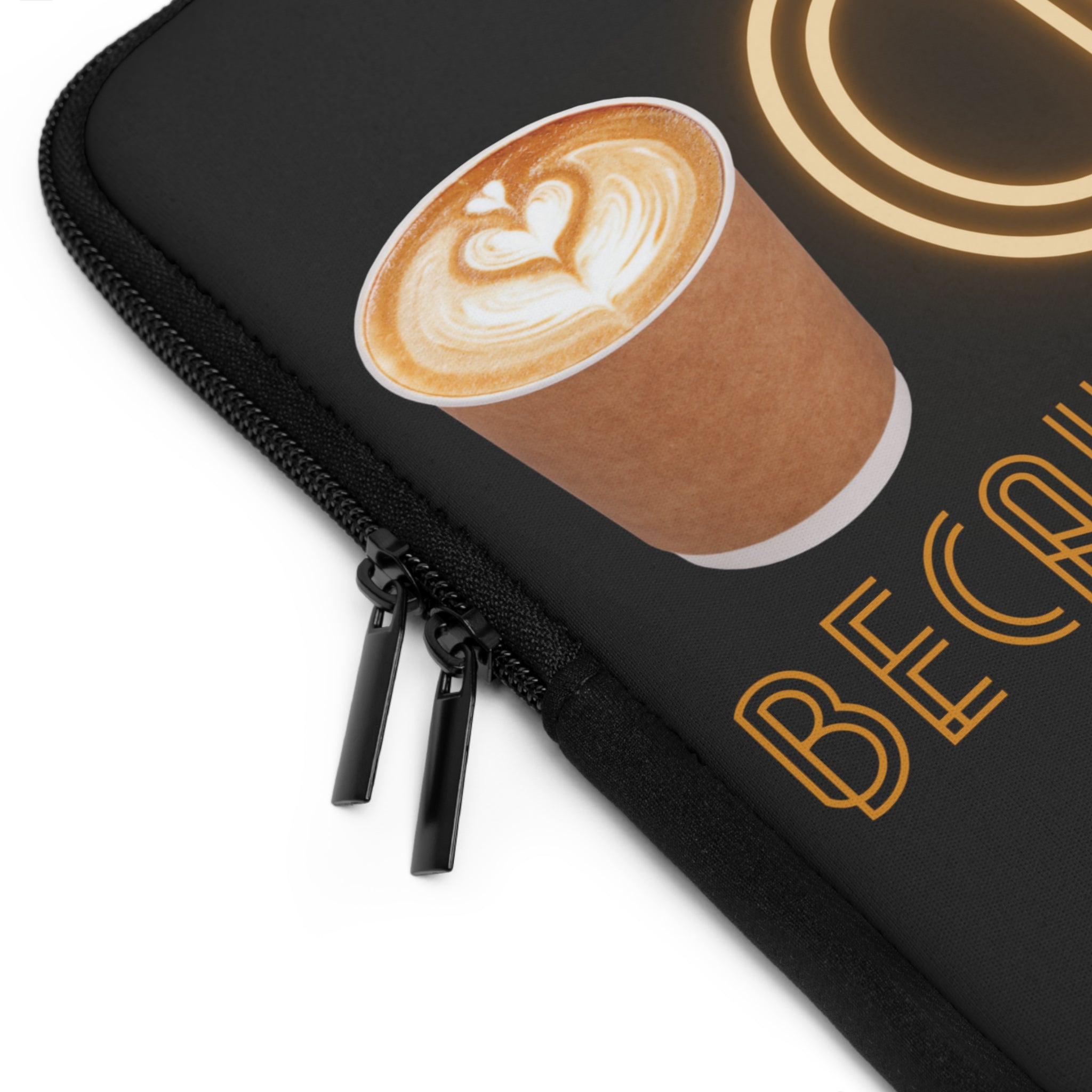Coffee "Because Adulting Is Hard" Laptop Cover