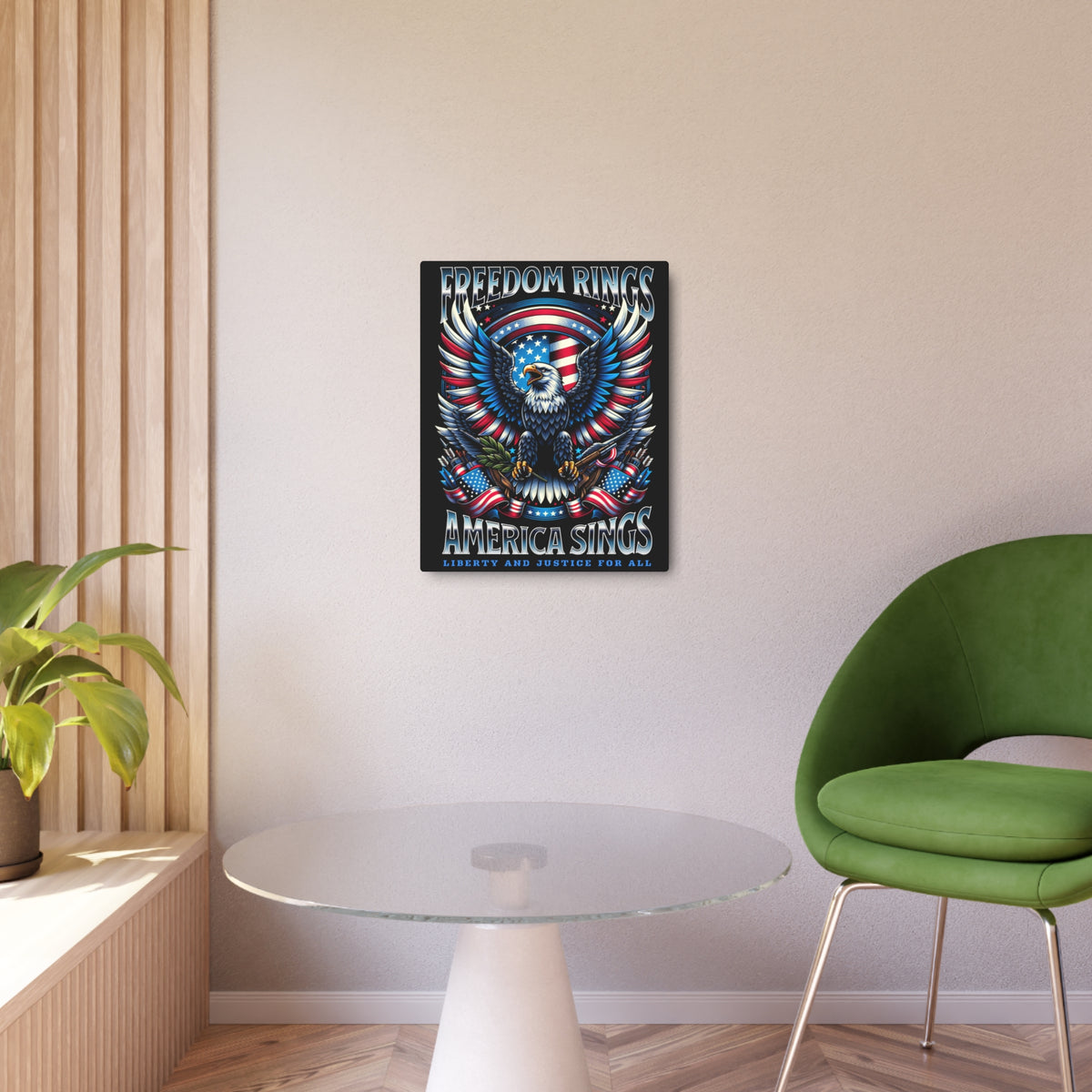 'Freedom Rings, America Sings' Eagle Wall Art