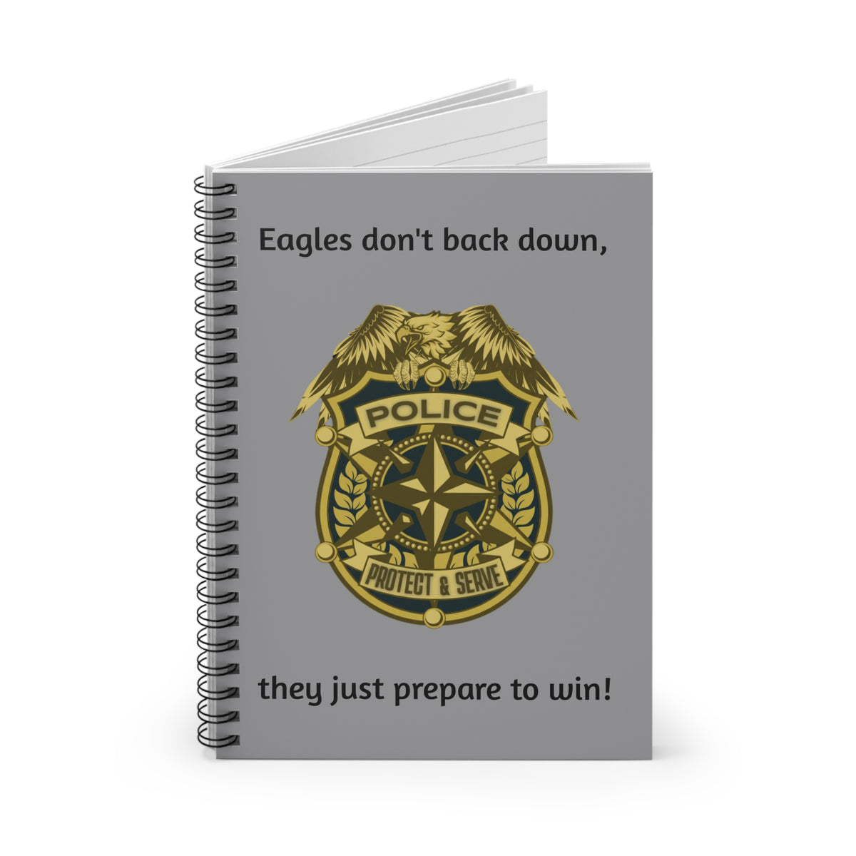 Police Badge Spiral Notebook