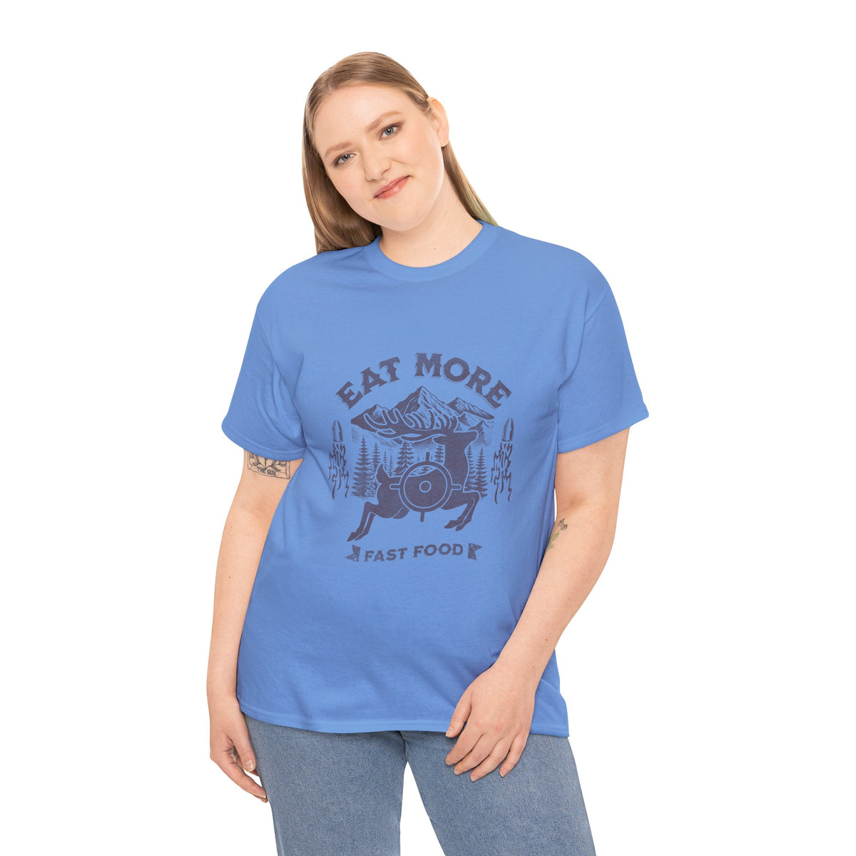 Eat More Fast-Food Vintage Mountain T-Shirt