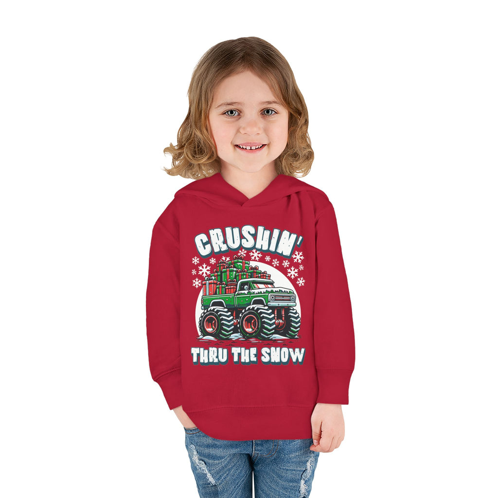 "Crushin' Thru the Snow" Christmas Monster Truck Hoodie