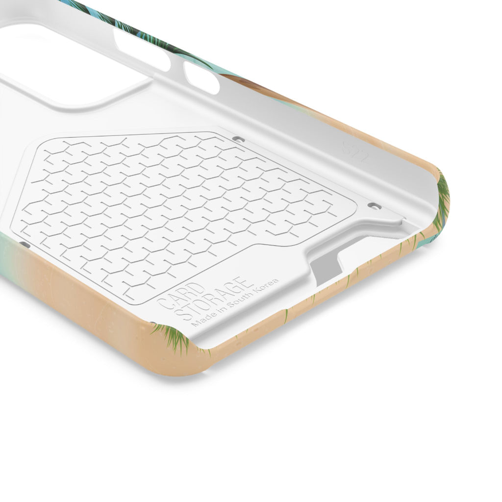 Beach Phone Case With Card Holder