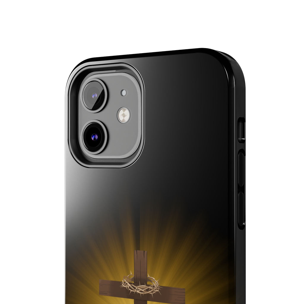 Cross and Crown of Thorns Phone Case