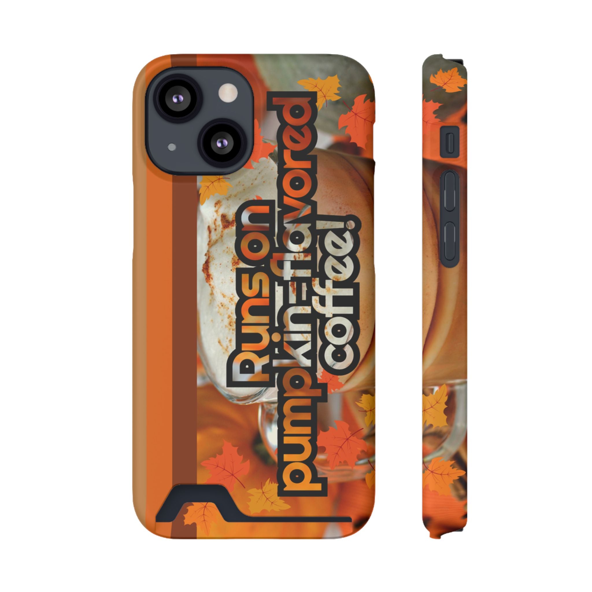 Coffee Phone Case w/Card Holder