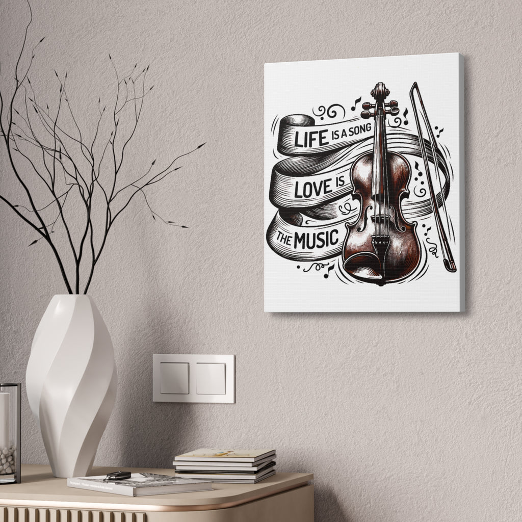 Violin Wall Art Canvas