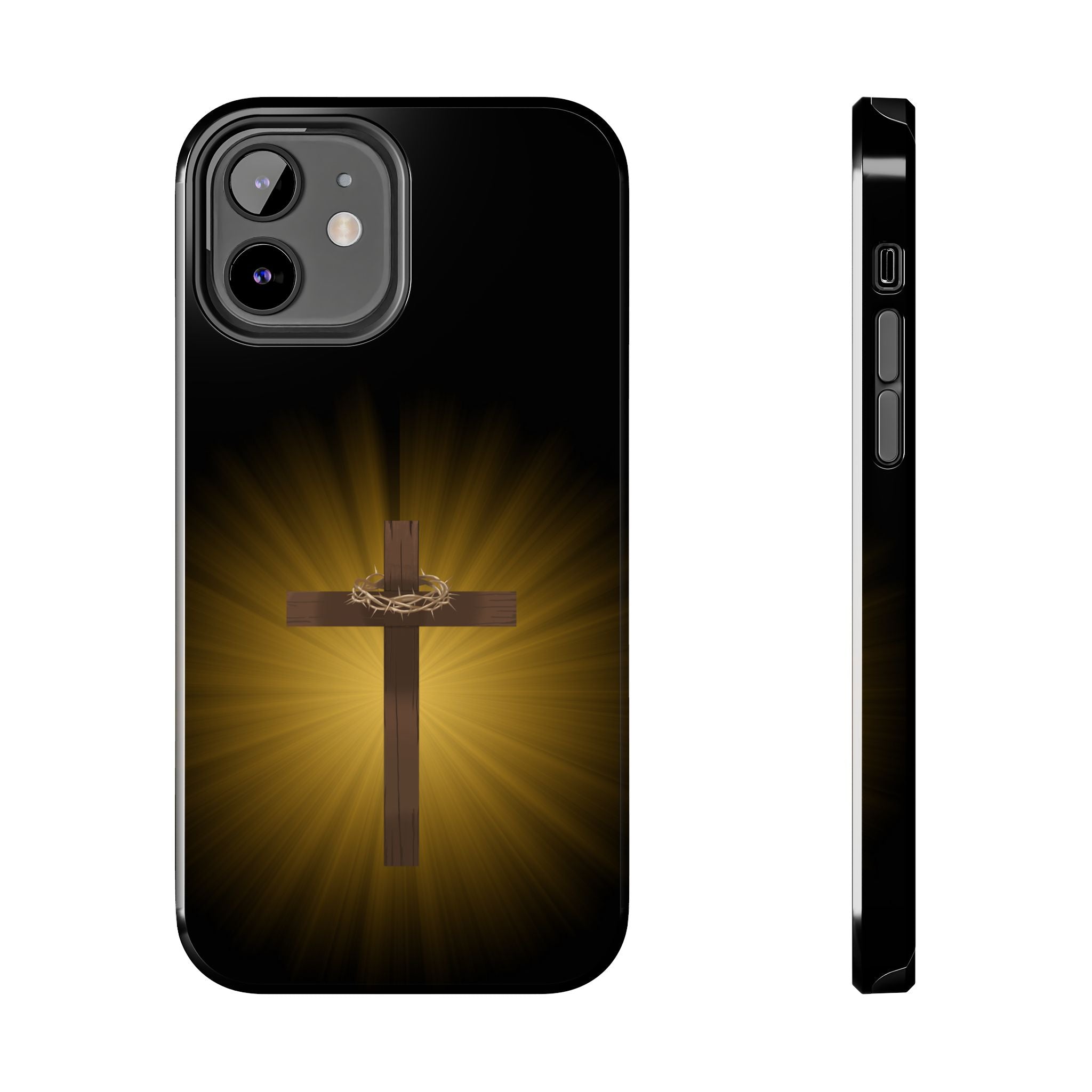 Cross and Crown of Thorns Phone Case