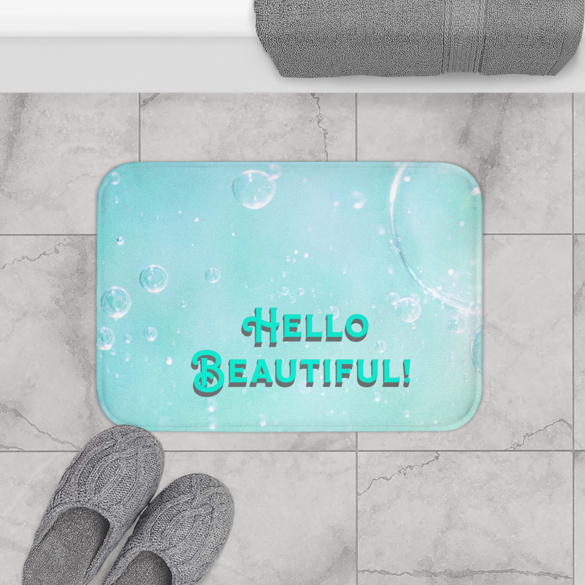 Aqua Bubble Bath Mat