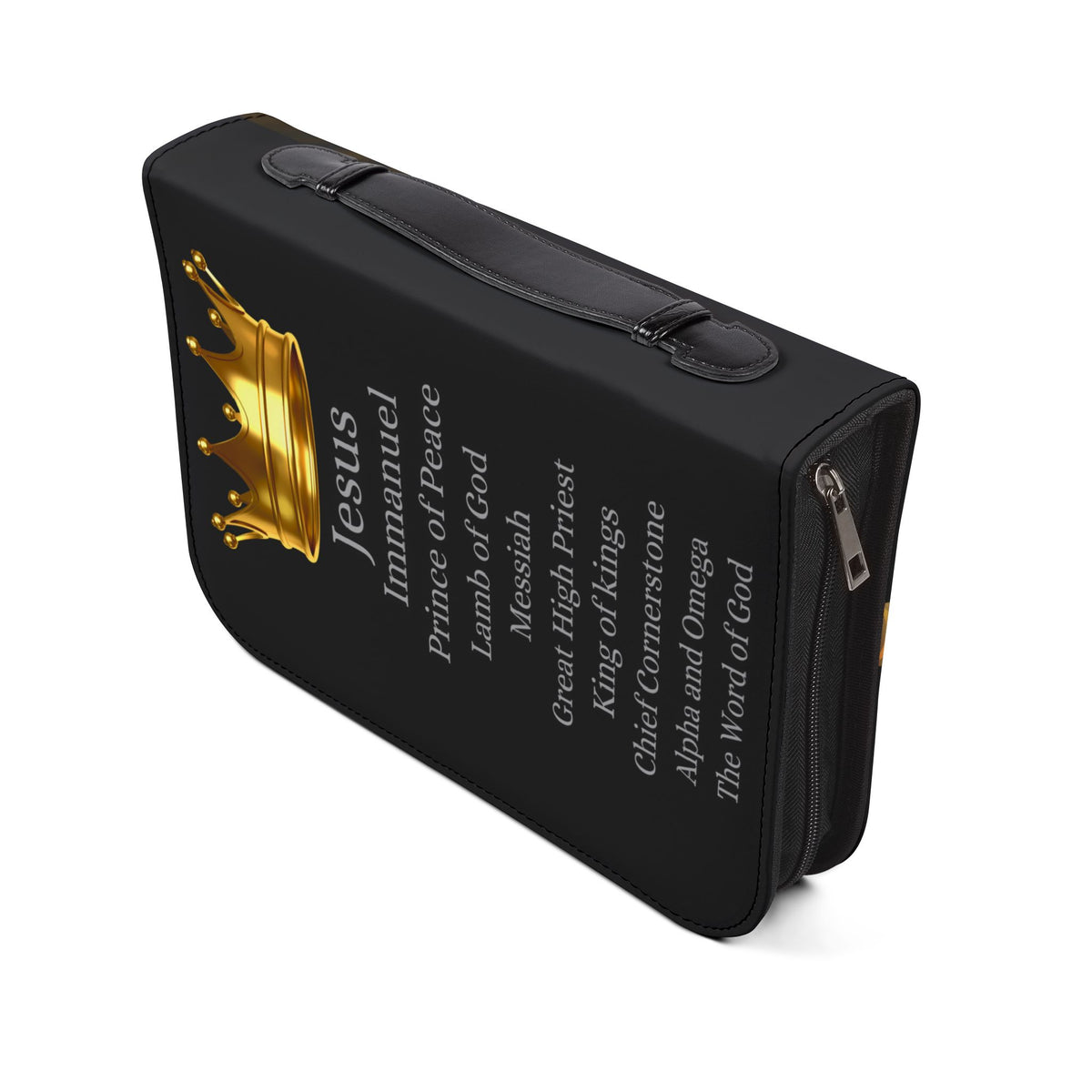Gold Cross & Crown Bible Cover