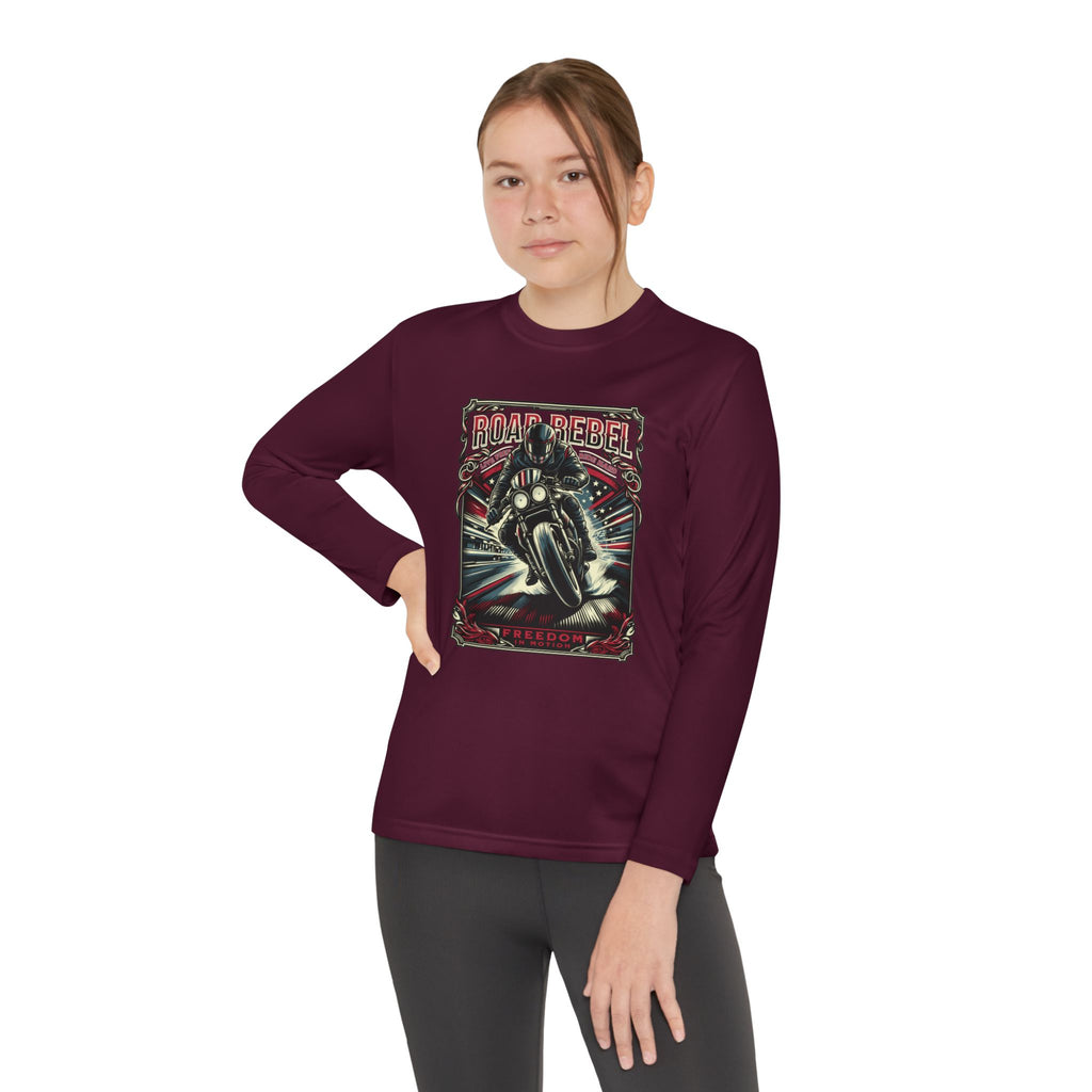 "Road Rebel" Motorcycle Youth LS T-Shirt