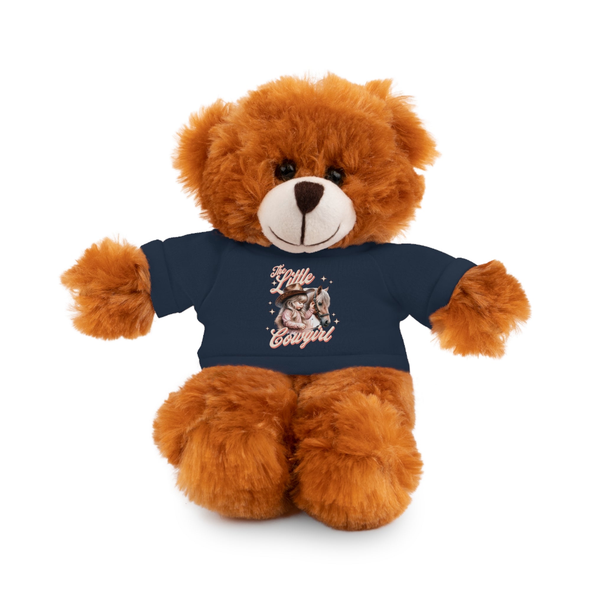 Plush Animal with 'The Little Cowgirl' Tee