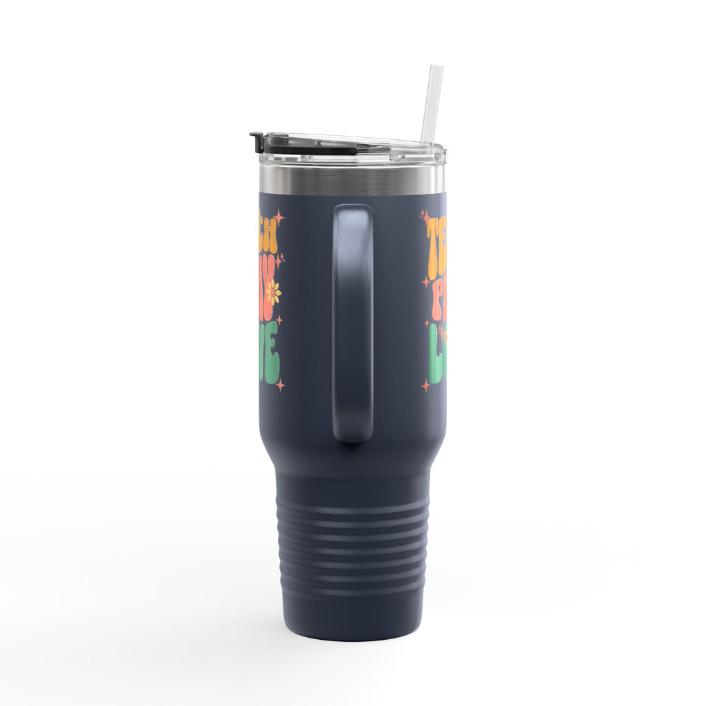 "Teach Pray Love" Retro Floral Tumbler (40oz.)