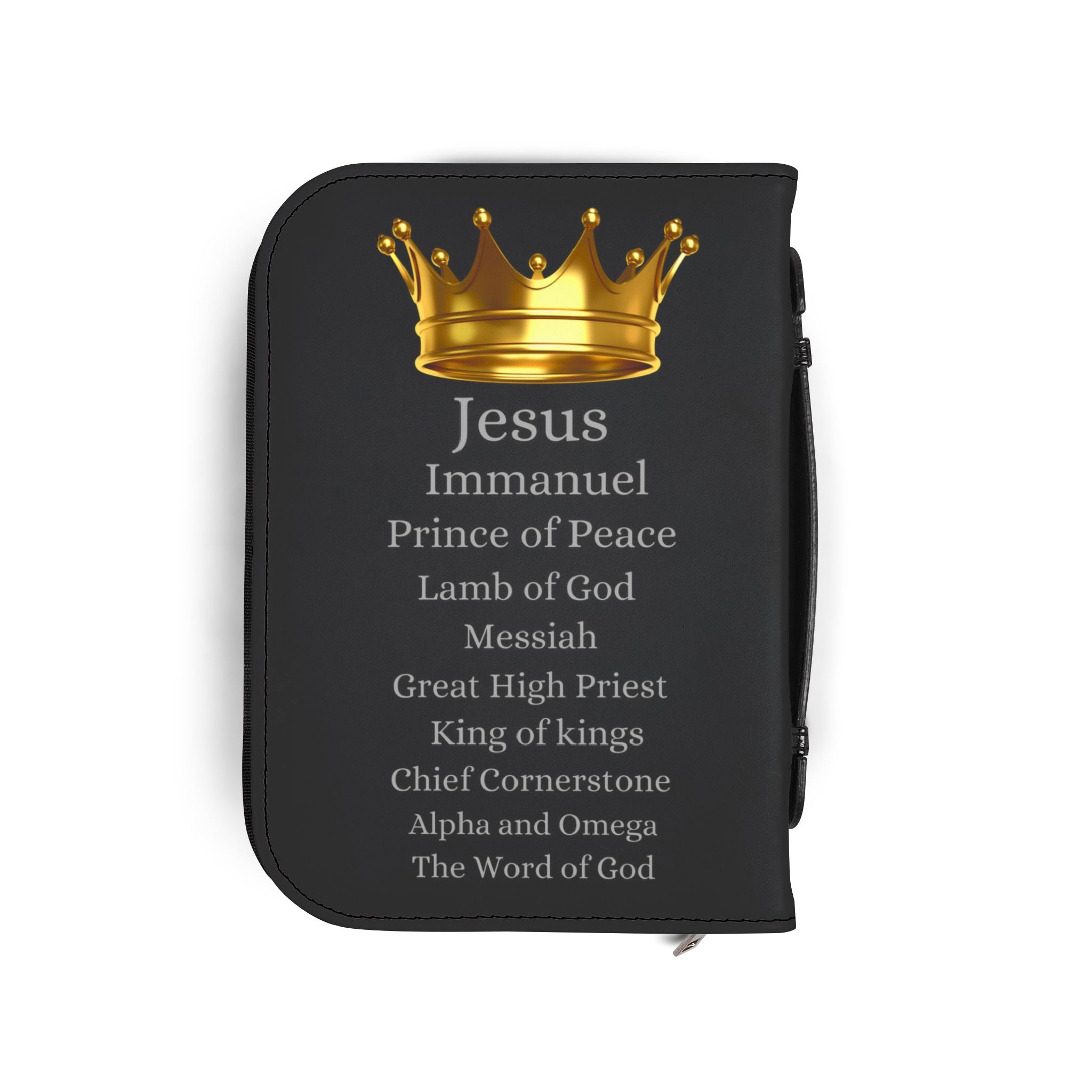 Gold Cross & Crown Bible Cover
