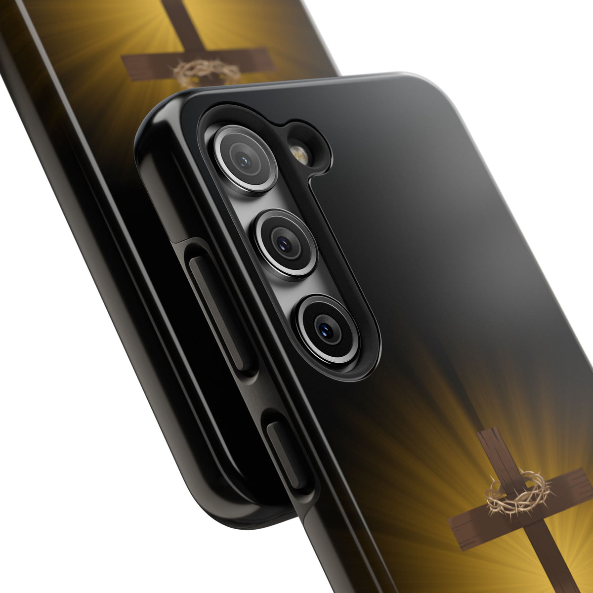 Cross and Crown of Thorns Phone Case