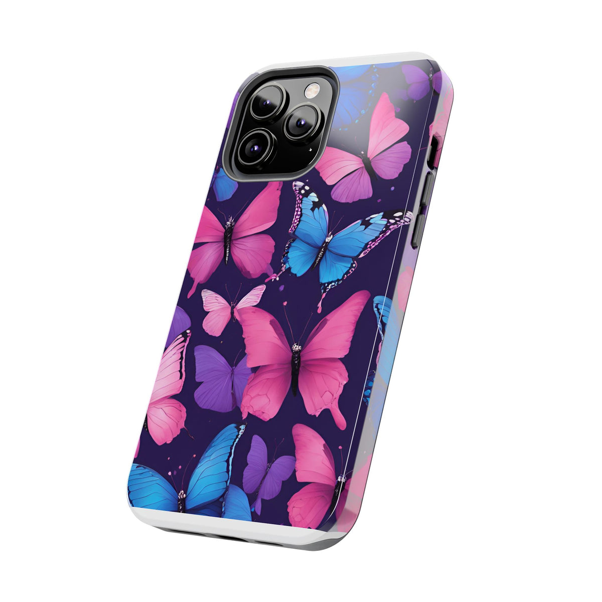 Butterfly Phone Case (Pink,Purple and Blue)