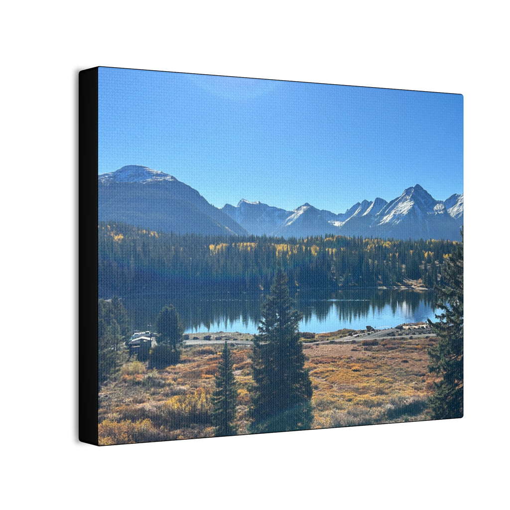 Mountain Lake Landscape Canvas