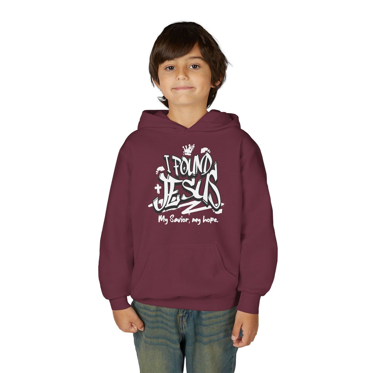 "I Found Jesus" Youth Hoodie