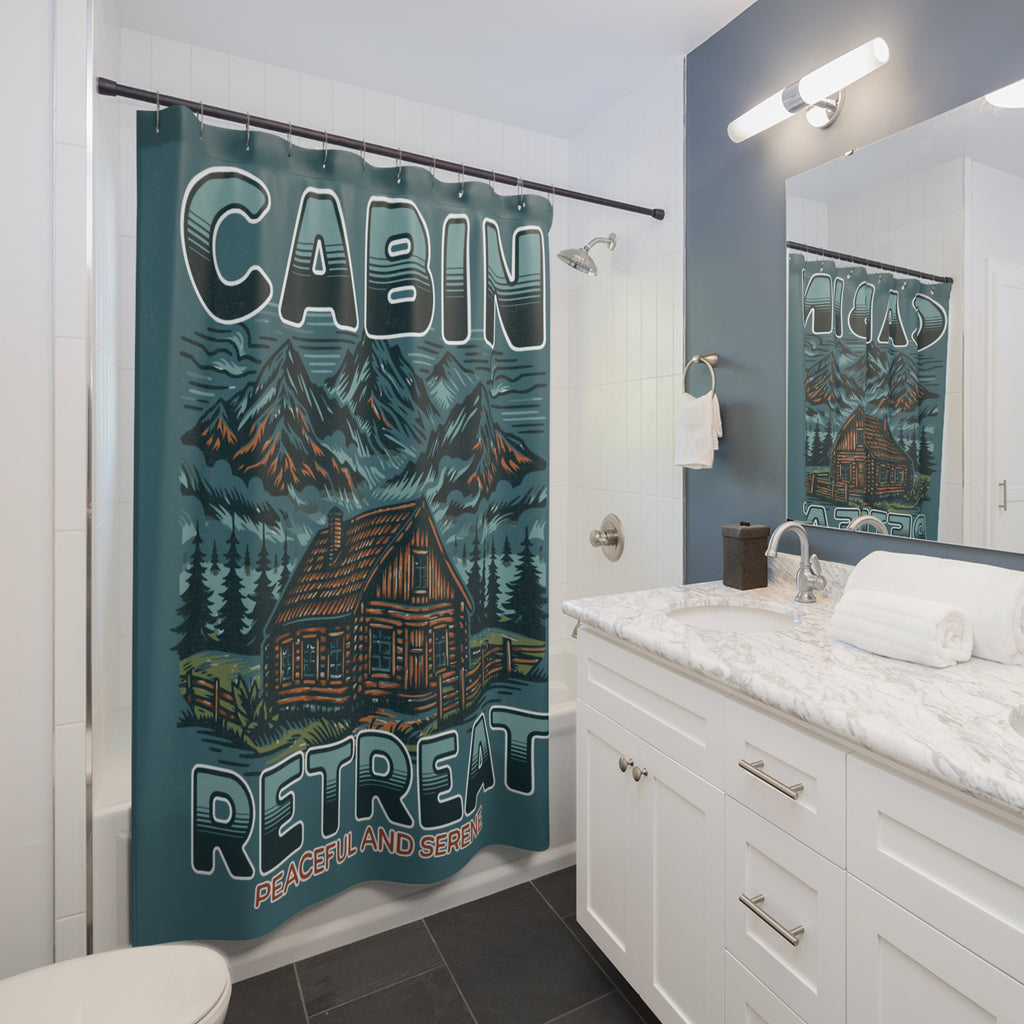 Cabin Retreat Shower Curtain
