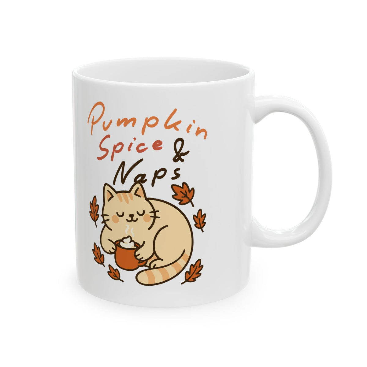 Pumpkin Spice Ceramic Mug (11oz, 15oz)