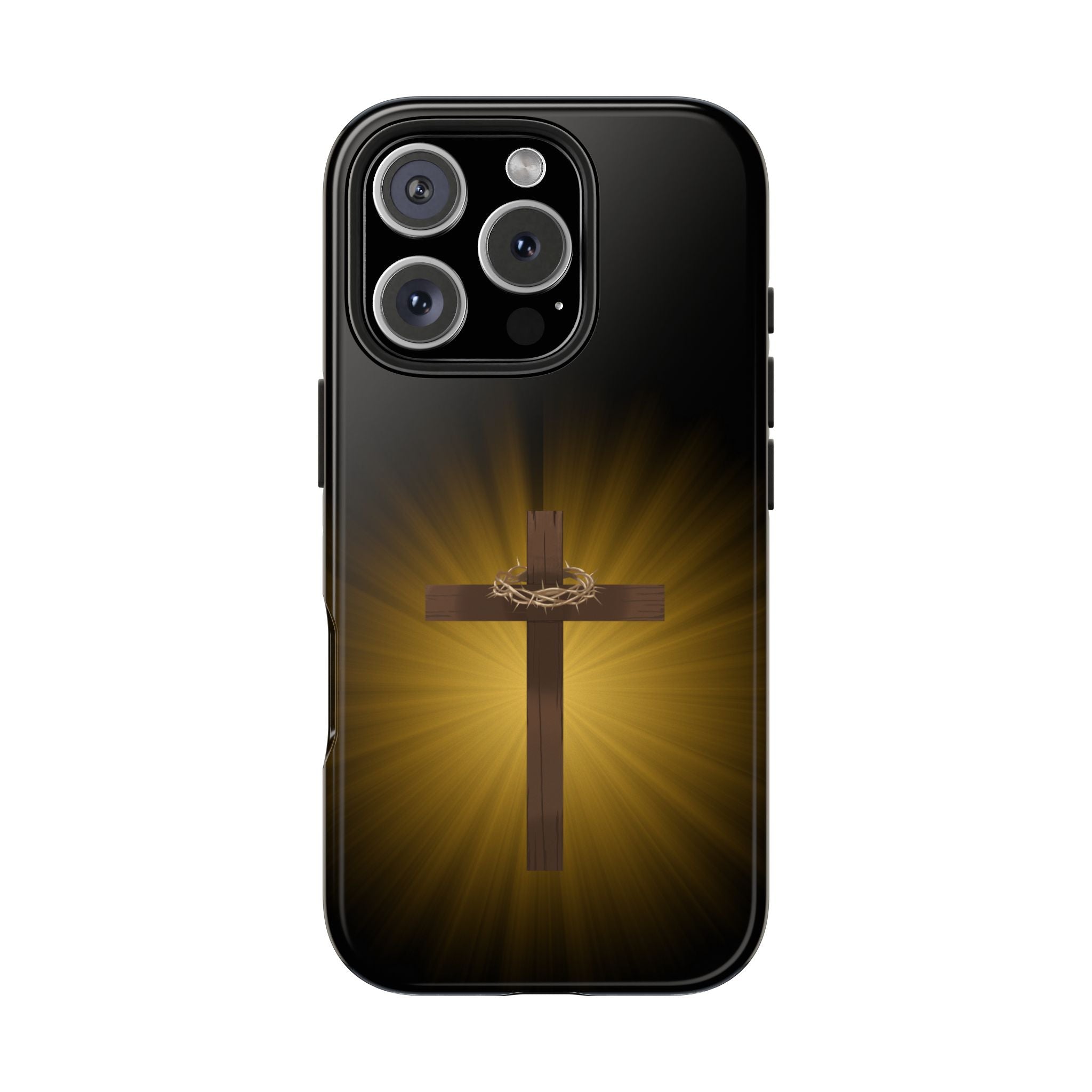 Cross and Crown of Thorns Phone Case