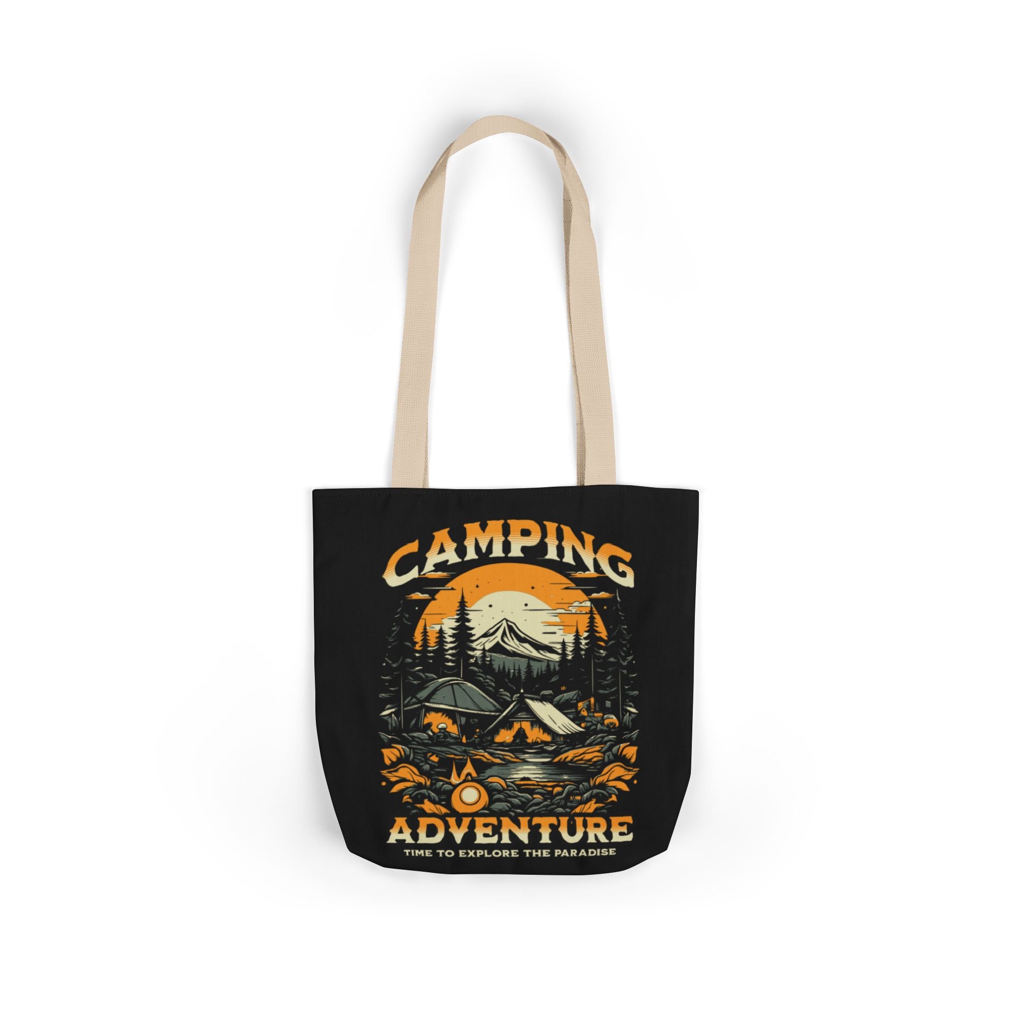Camping Adventure Canvas Tote Bag