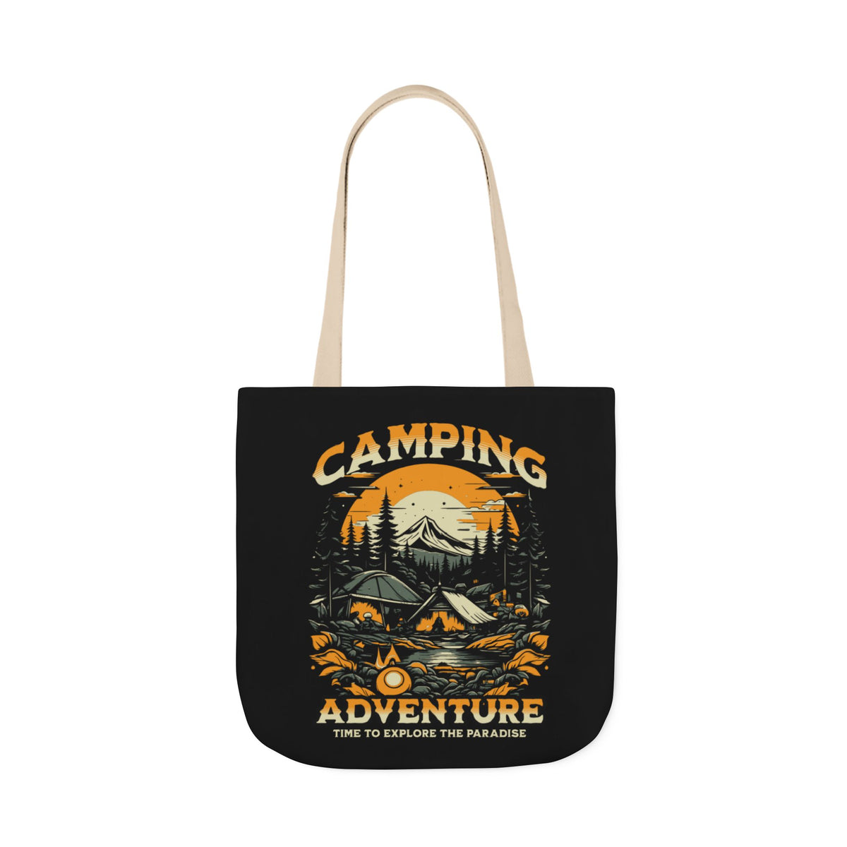 Camping Adventure Canvas Tote Bag