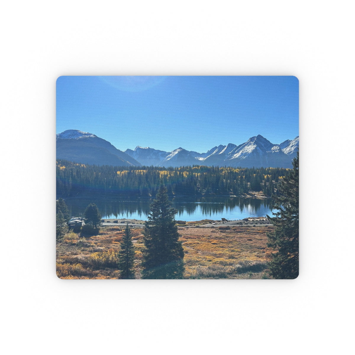 Scenic Mountain Lake Mouse Pad