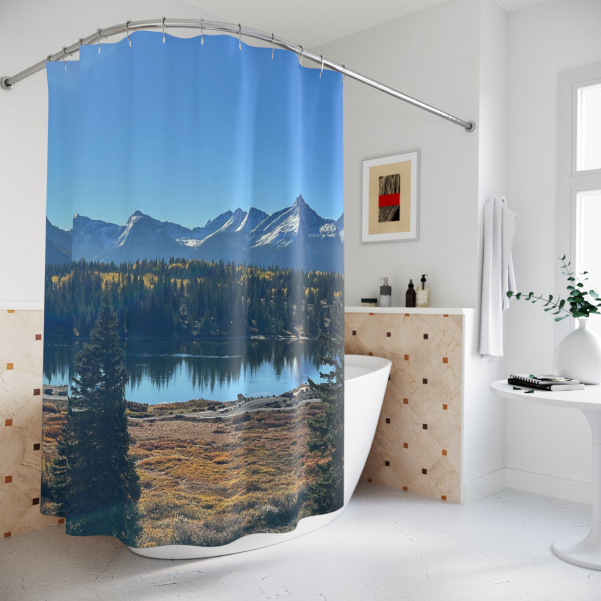 Mountain Lake Shower Curtain